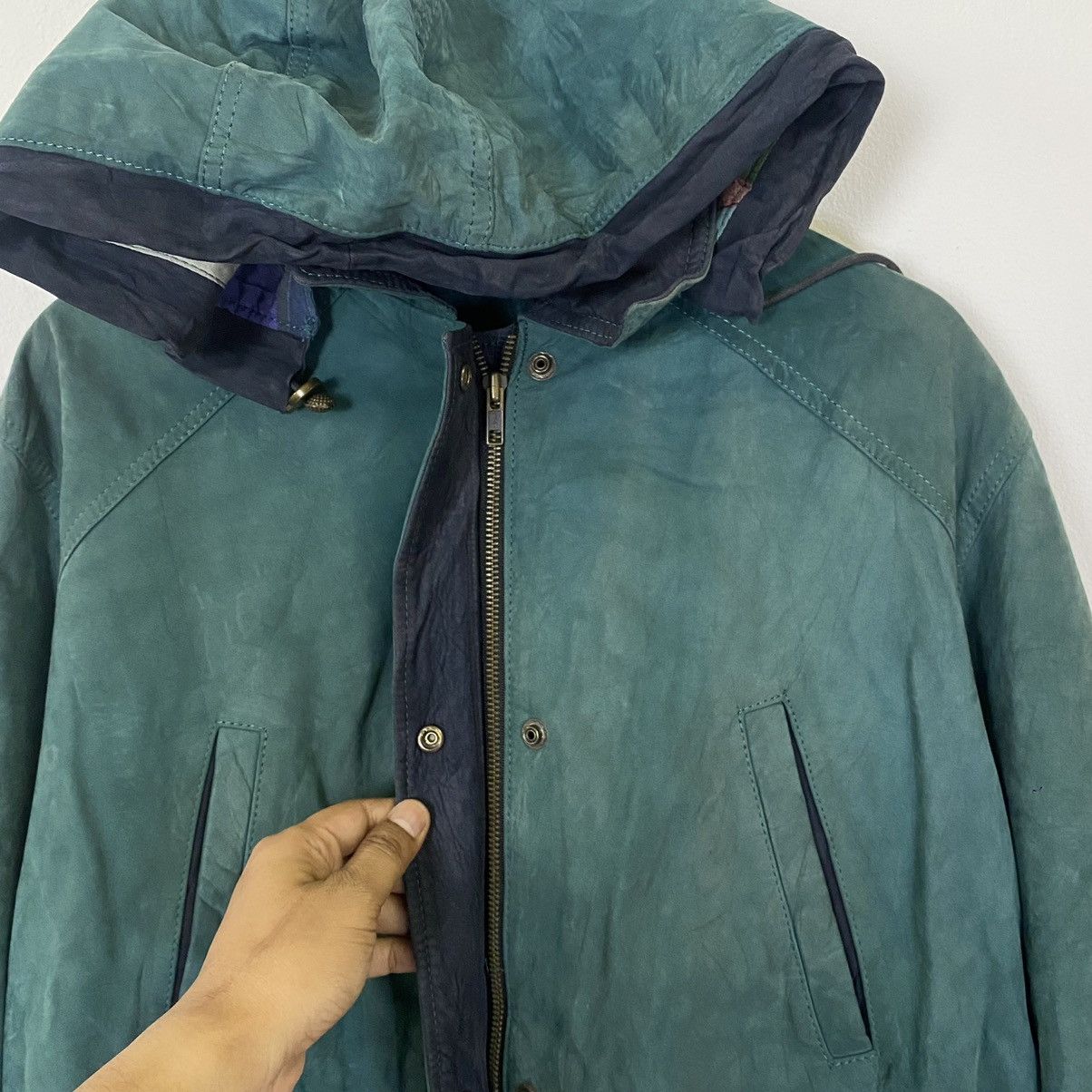 Other Vintage Hand Tailor Italy Leather Jacket Size US L / EU 52-54 / 3 - 6 Thumbnail