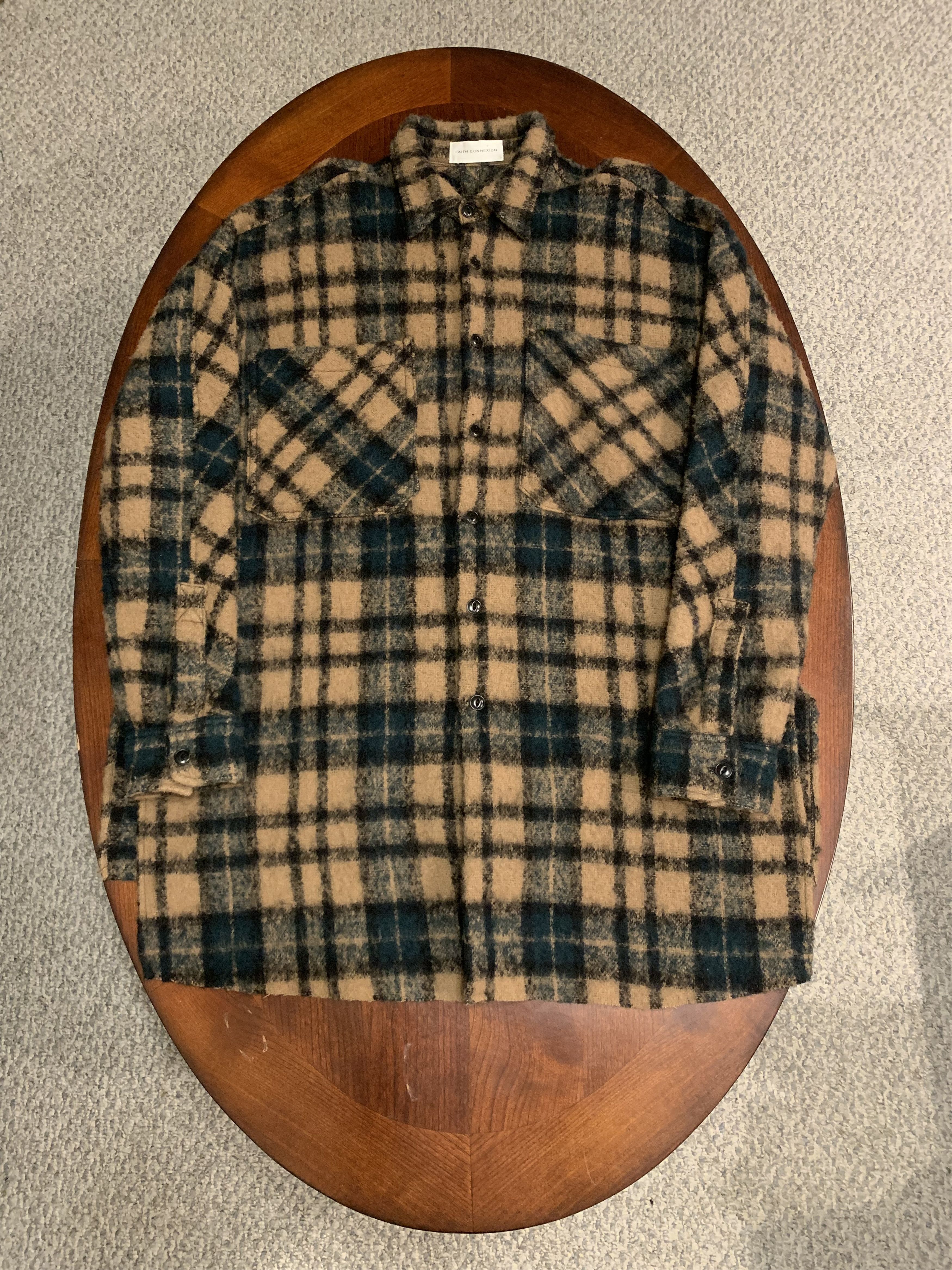 Faith Connexion Oversized Wool Plaid Flannel/Overshirt Size US XS / EU 42 / 0 - 1 Thumbnail