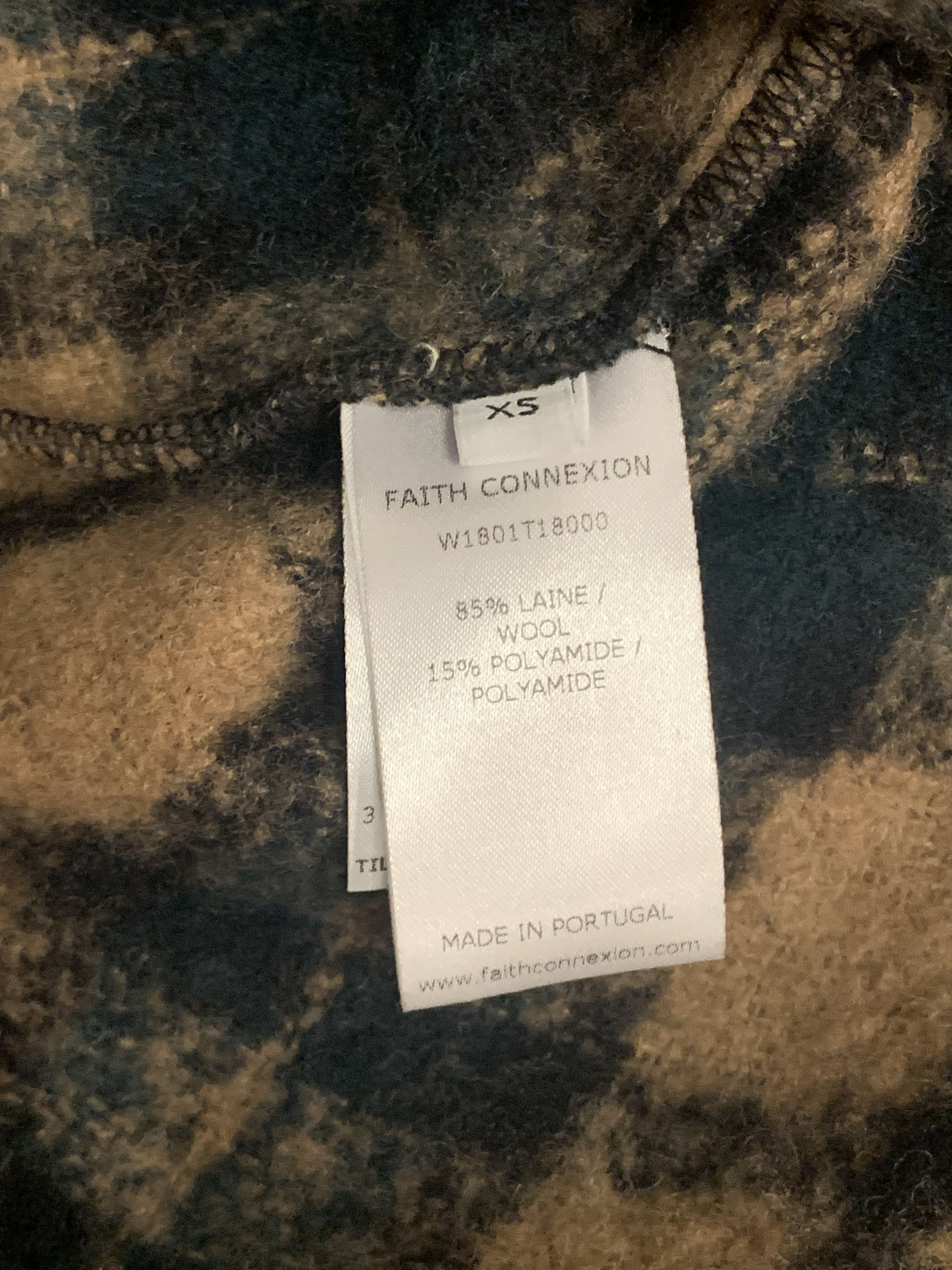 Faith Connexion Oversized Wool Plaid Flannel/Overshirt Size US XS / EU 42 / 0 - 8 Thumbnail