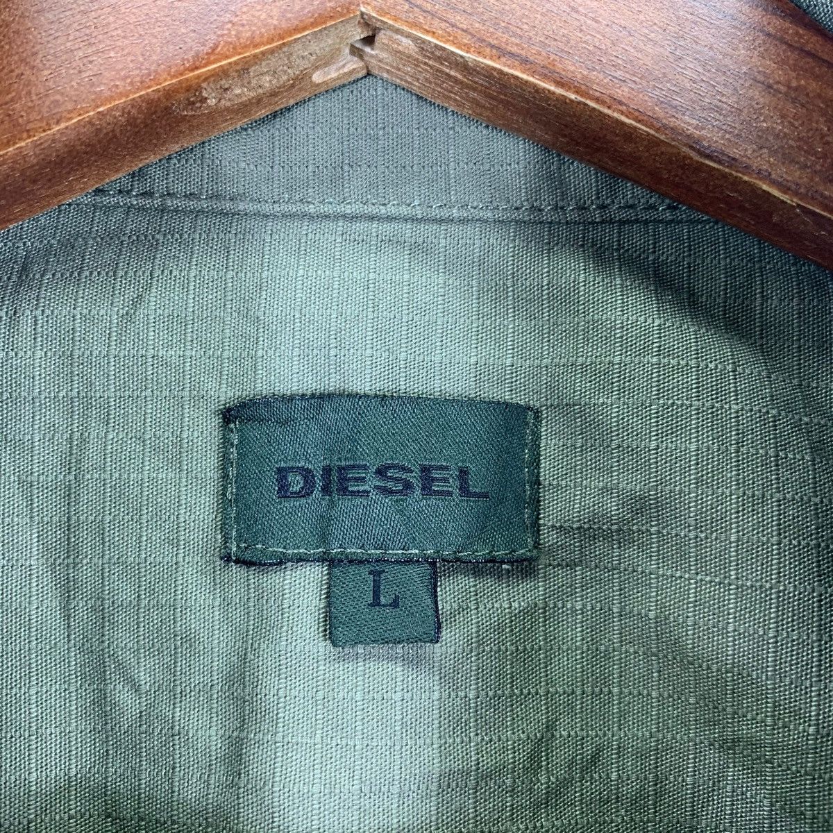 Designer Vintage Diesel Brand Truckers Cotton Patchwork Jacket Size US L / EU 52-54 / 3 - 5 Thumbnail