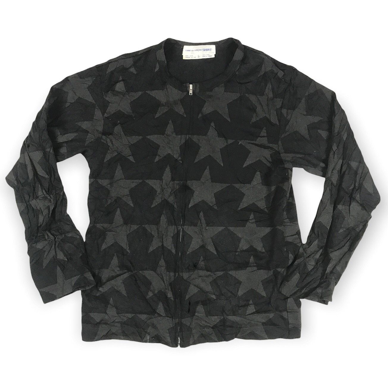 Comme des Garcons × Comme des Garcons SHIRT × Japanese Brand RARE COMME DES GARCONS DESTROY SHIRTS ZIPPED JACKET Size US S / EU 44-46 / 1 - 1 Thumbnail