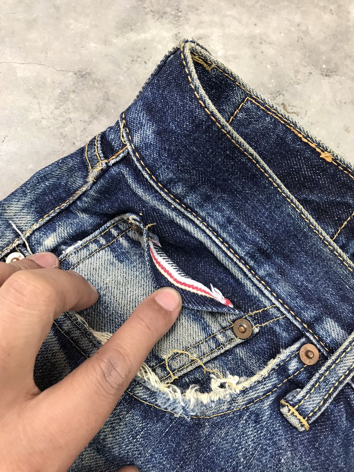 Edwin 🔥VINTAGE EDWIN 505 X SELVEDGE 31 Size US 31 - 12 Thumbnail