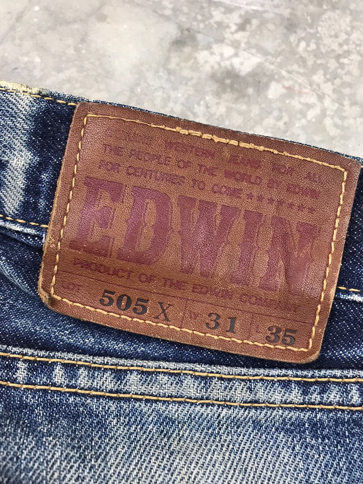 Edwin 🔥VINTAGE EDWIN 505 X SELVEDGE 31 Size US 31 - 8 Thumbnail