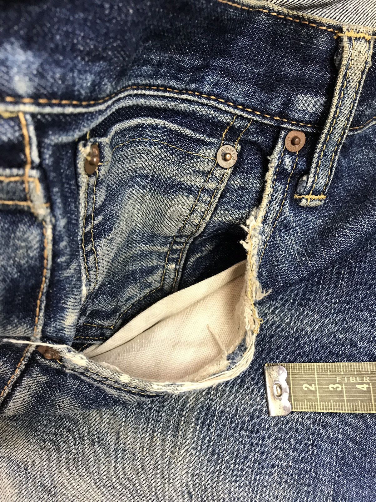 Edwin 🔥VINTAGE EDWIN 505 X SELVEDGE 31 Size US 31 - 15 Thumbnail