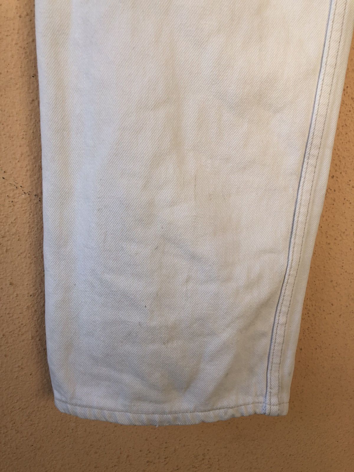Vintage 90s Levis 501 White Jean