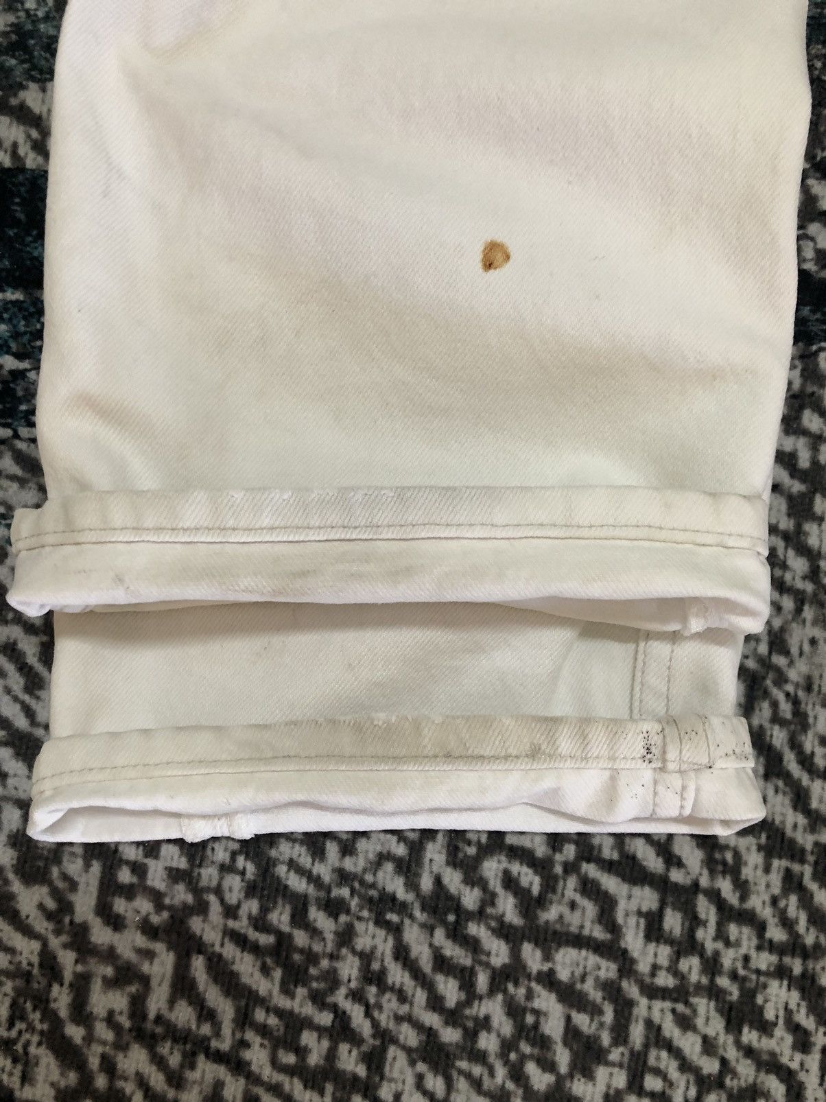 Vintage 90s Levis 501 White Jean