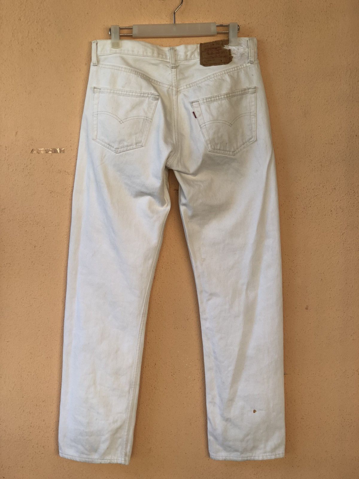 Vintage 90s Levis 501 White Jean