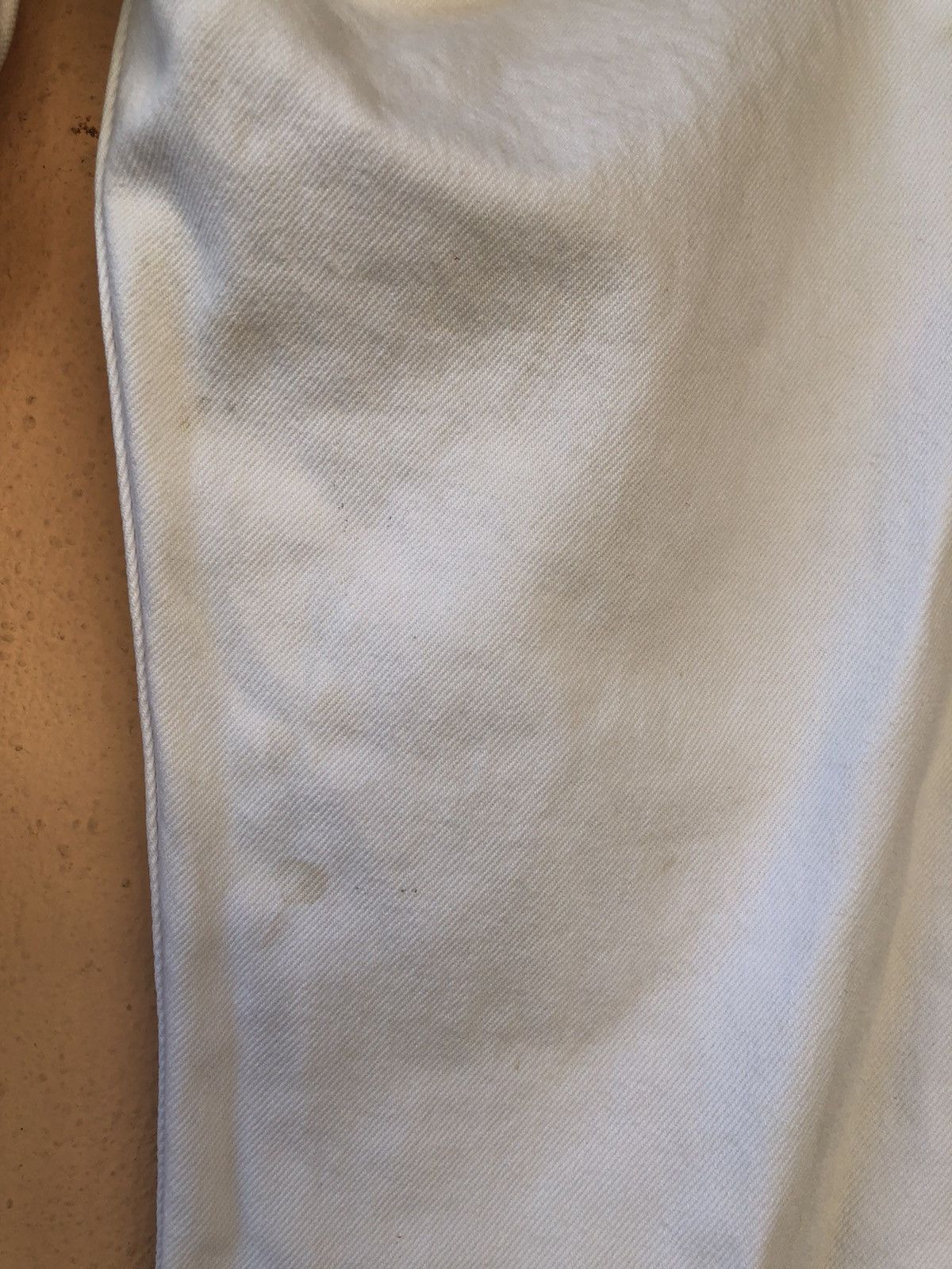 Vintage 90s Levis 501 White Jean