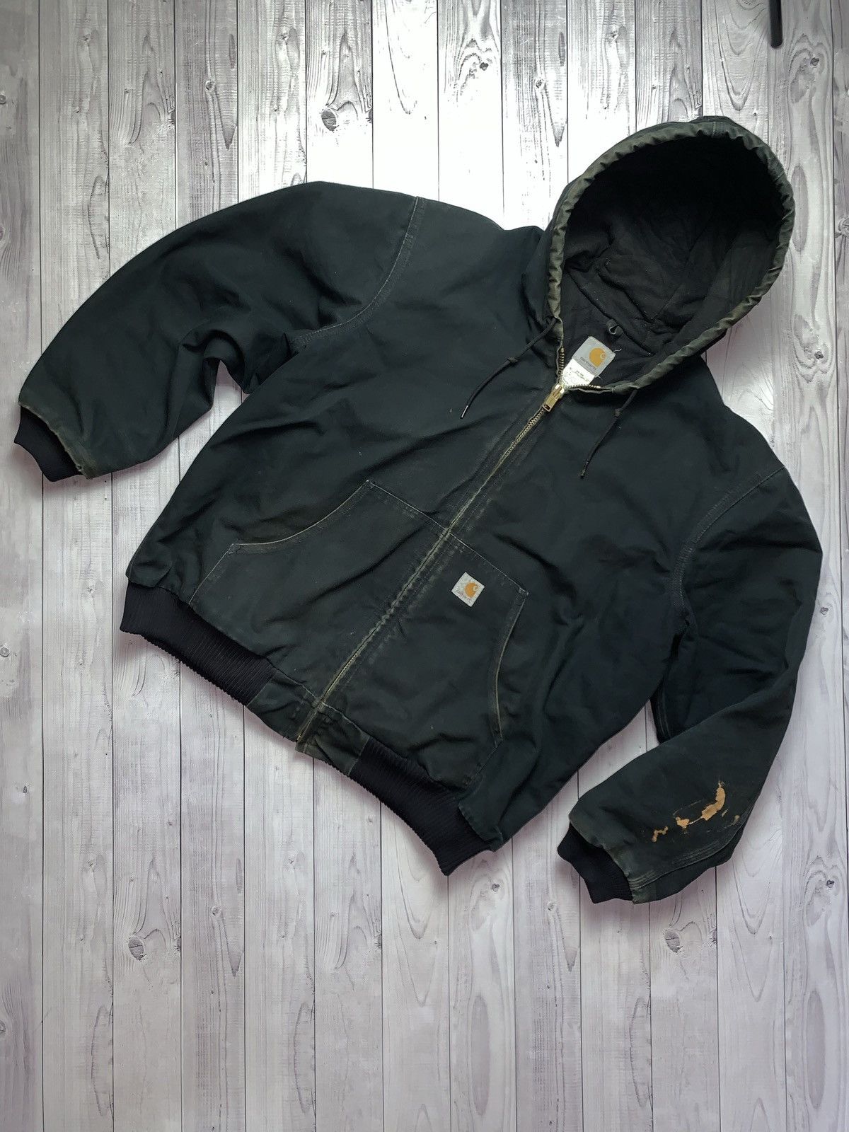 Vintage Carhartt Wip denim jacket Distressed size XL 