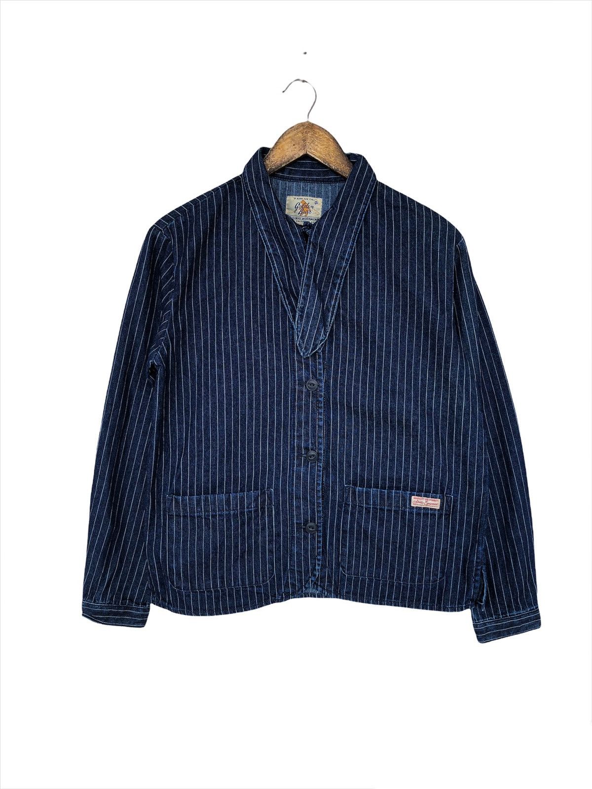 Golden Bear Golden Bear 🇺🇸 Indigo Wabash Hickory Jeans Denim Jacket Size US S / EU 44-46 / 1 - 2 Thumbnail