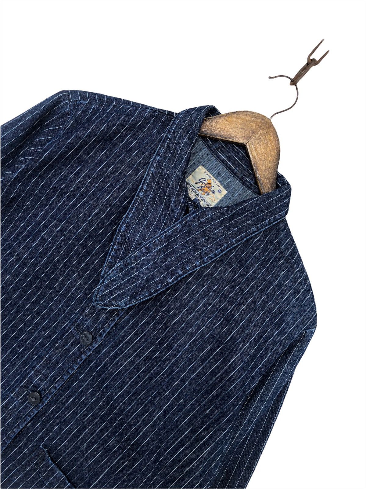 Golden Bear Golden Bear 🇺🇸 Indigo Wabash Hickory Jeans Denim Jacket Size US S / EU 44-46 / 1 - 1 Thumbnail