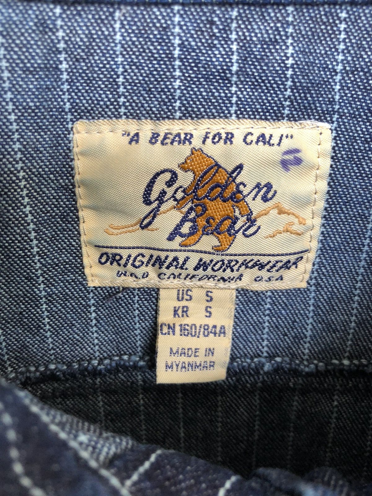Golden Bear Golden Bear 🇺🇸 Indigo Wabash Hickory Jeans Denim Jacket Size US S / EU 44-46 / 1 - 8 Thumbnail