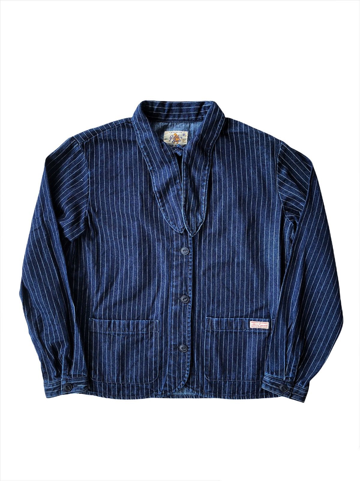 Golden Bear Golden Bear 🇺🇸 Indigo Wabash Hickory Jeans Denim Jacket Size US S / EU 44-46 / 1 - 3 Thumbnail