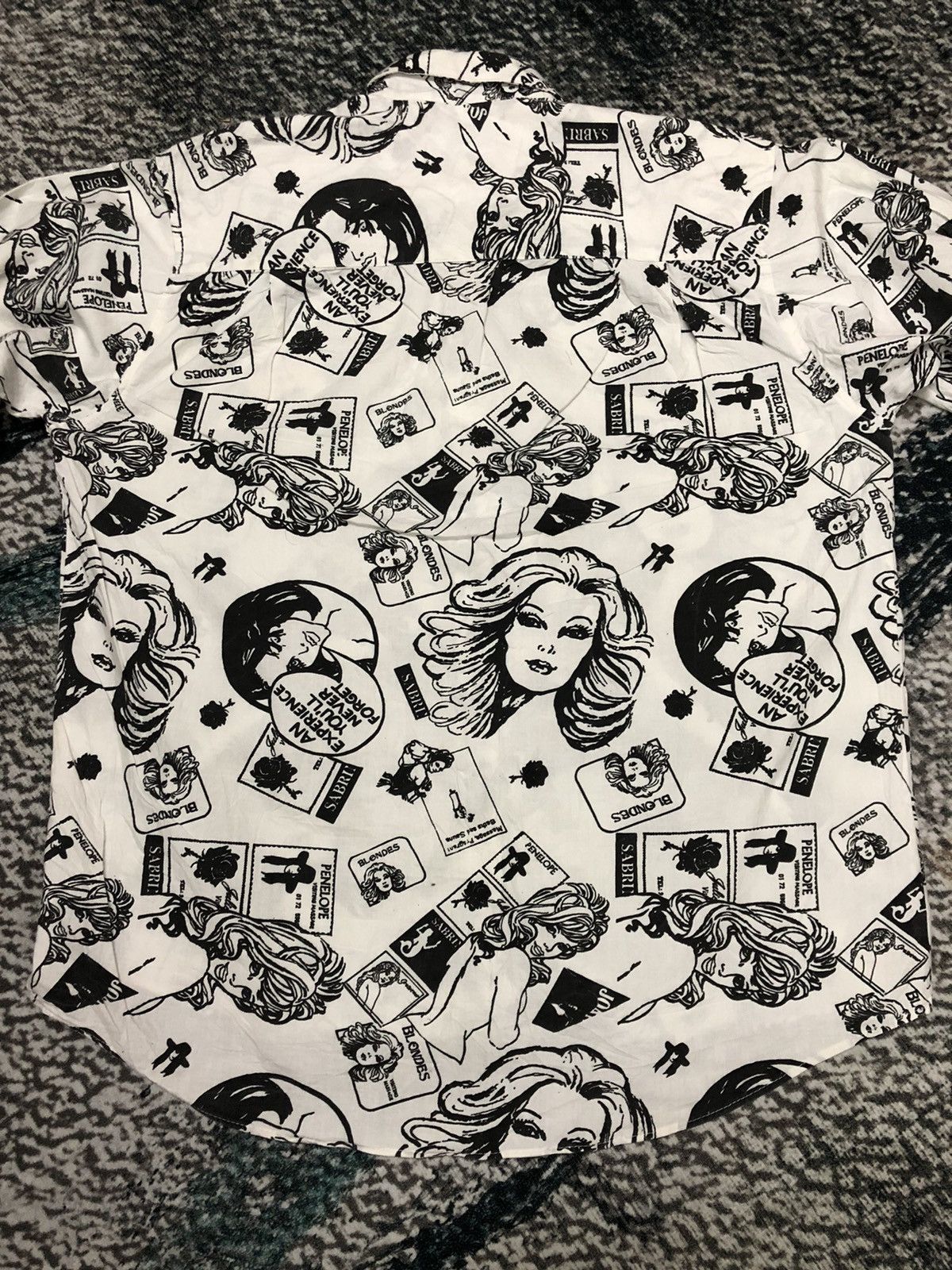 Japanese Brand × Vintage Vintage 90s Nude Girl Porn Art Fullprint Button Shirt Size US L / EU 52-54 / 3 - 11 Thumbnail