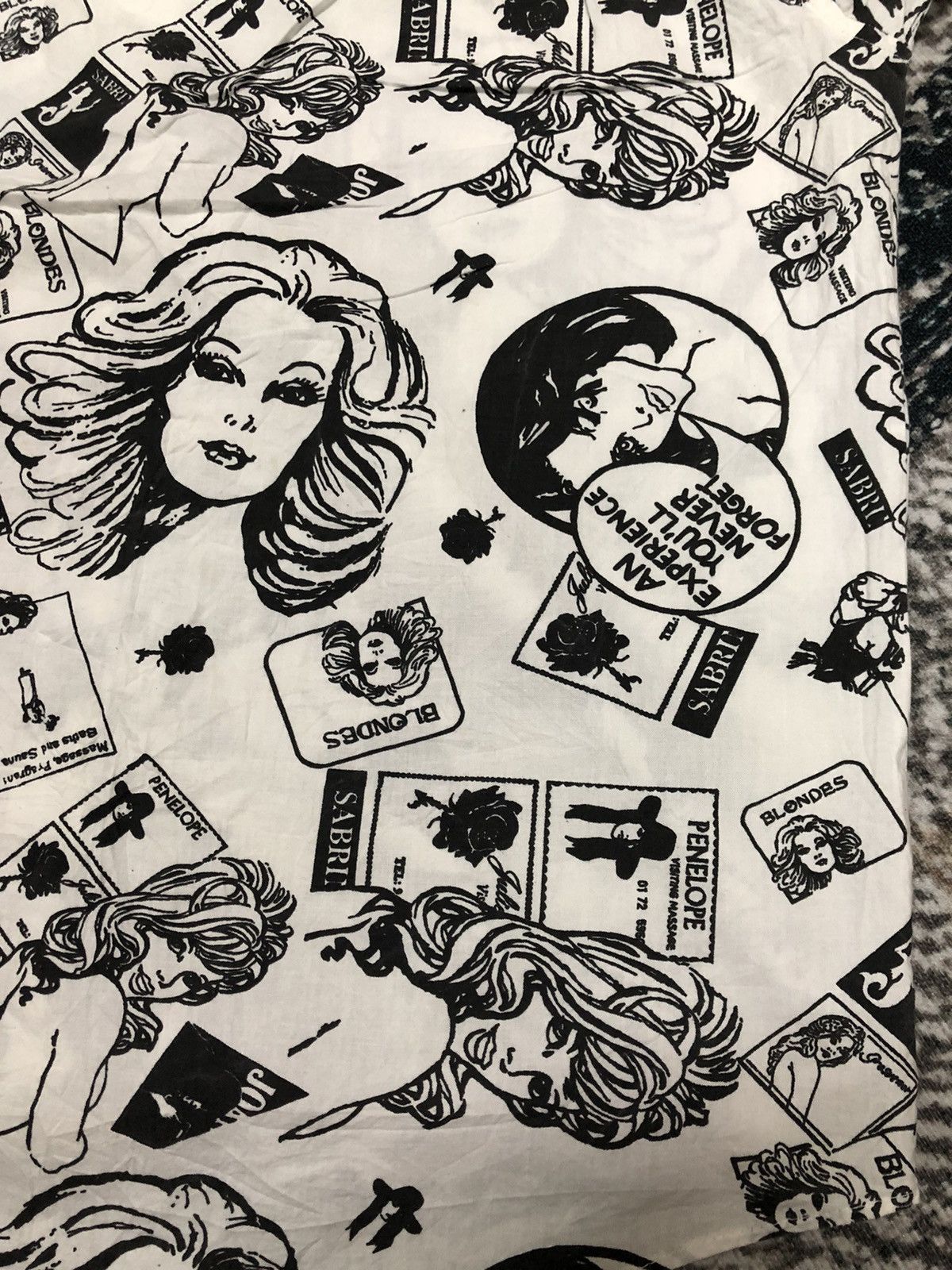 Japanese Brand × Vintage Vintage 90s Nude Girl Porn Art Fullprint Button Shirt Size US L / EU 52-54 / 3 - 12 Thumbnail