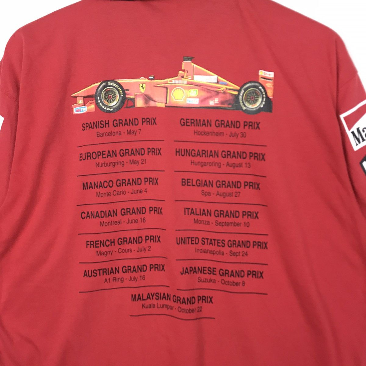 Ferrari Vintage 90s Tommy Hilfiger Ferrari Formula One Polo Shirt Size US M / EU 48-50 / 2 - 4 Thumbnail
