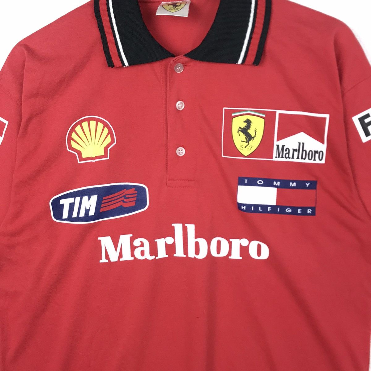 Ferrari Vintage 90s Tommy Hilfiger Ferrari Formula One Polo Shirt Size US M / EU 48-50 / 2 - 3 Thumbnail