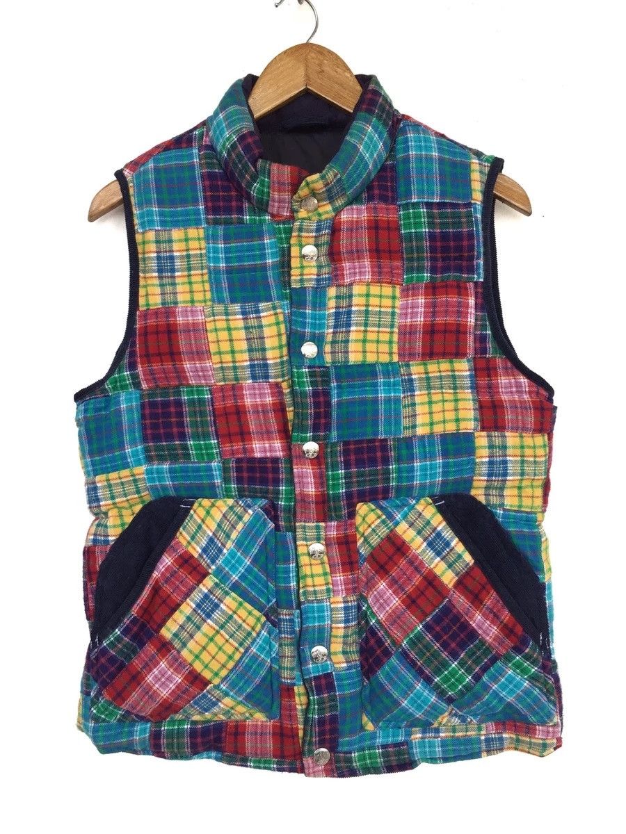 Japanese Brand × Vintage Vintage Himalaya Gaijin Outdoor.Co Patchwork Vest Jacket Size US S / EU 44-46 / 1 - 1 Thumbnail