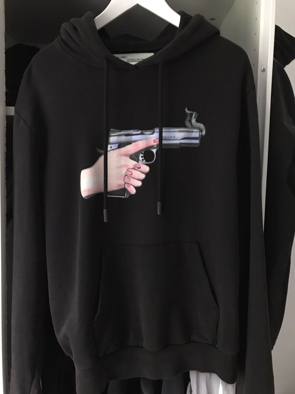 Off white gun on sale hoodie