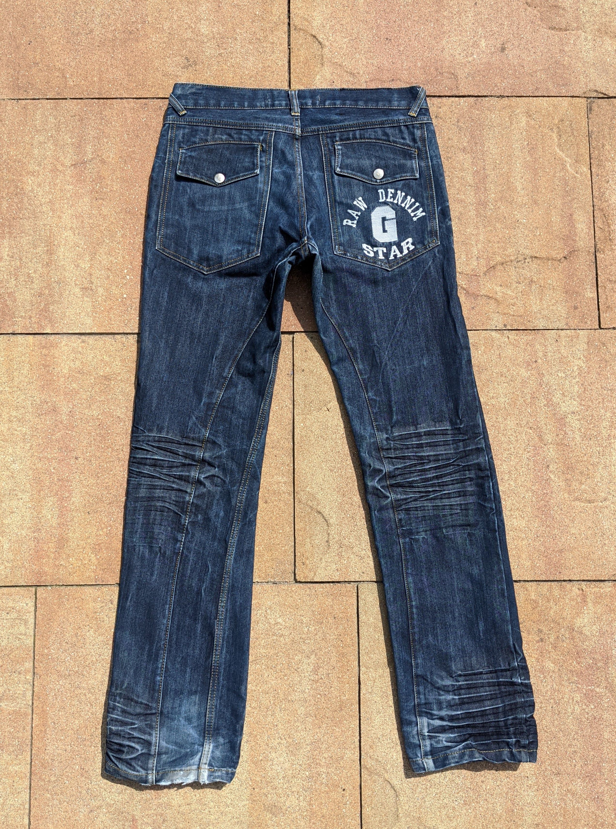 G-Star Vintage G Star Raw 1001 logo distressed jeans Size US 31 - 1 Thumbnail