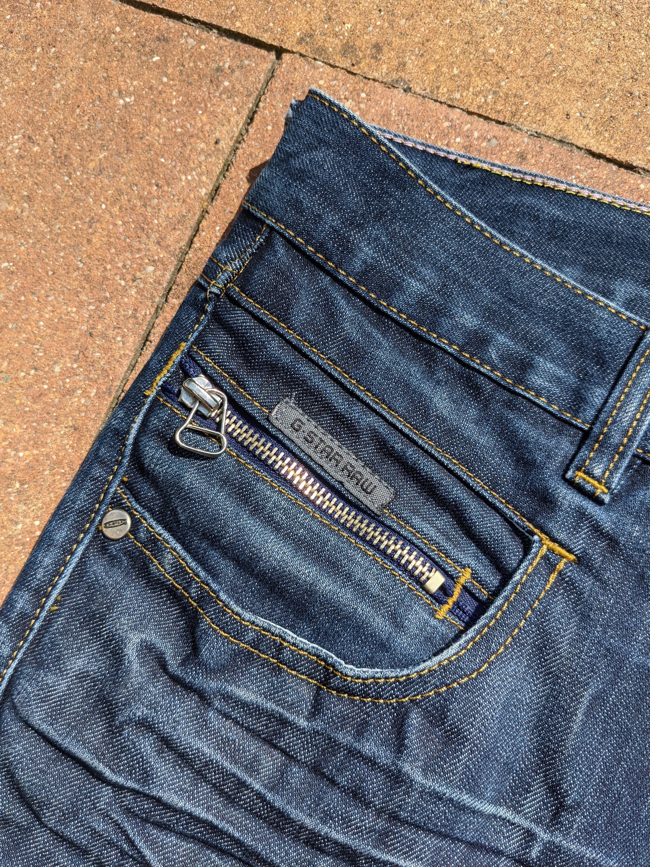 G-Star Vintage G Star Raw 1001 logo distressed jeans Size US 31 - 6 Thumbnail
