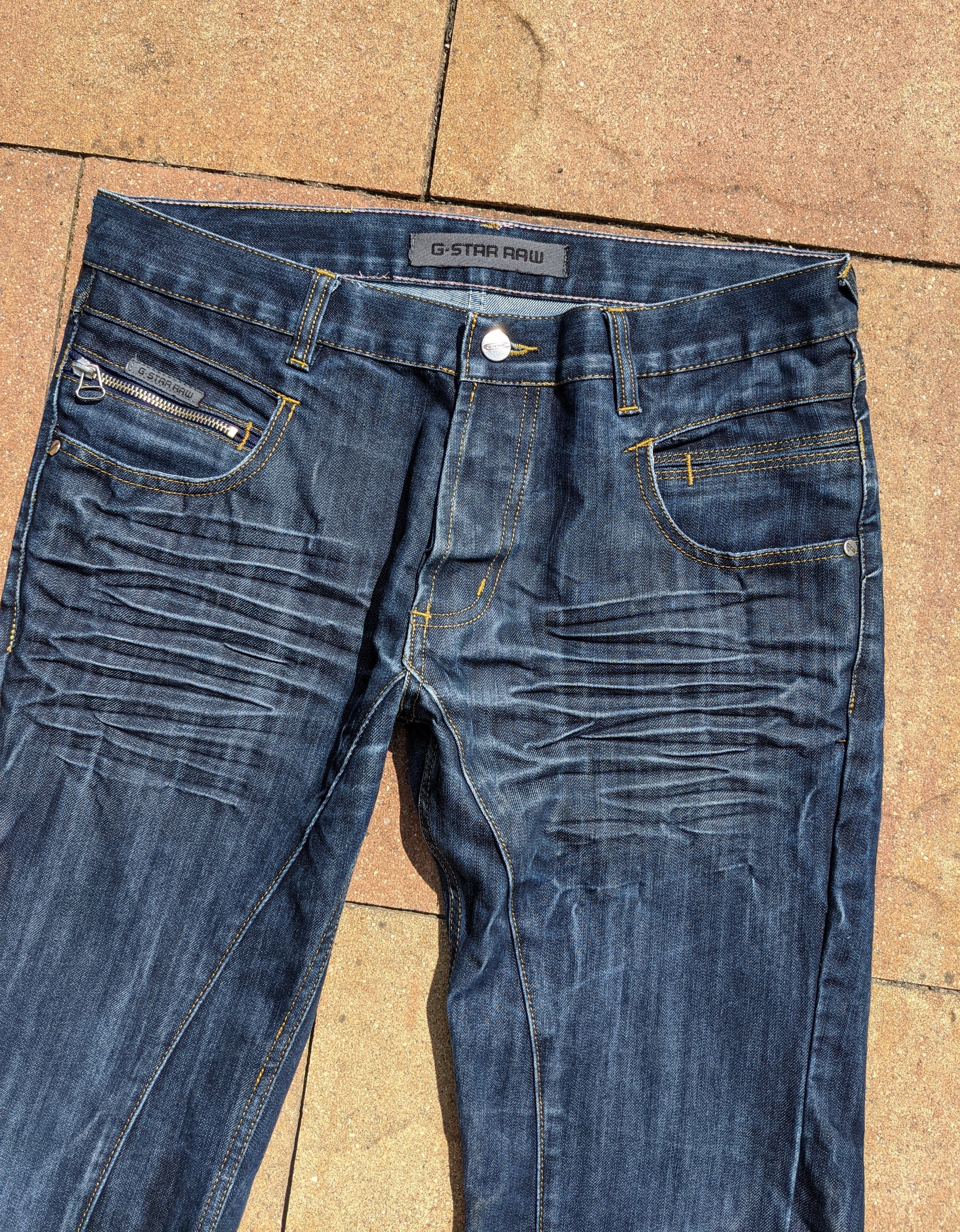 G-Star Vintage G Star Raw 1001 logo distressed jeans Size US 31 - 5 Thumbnail