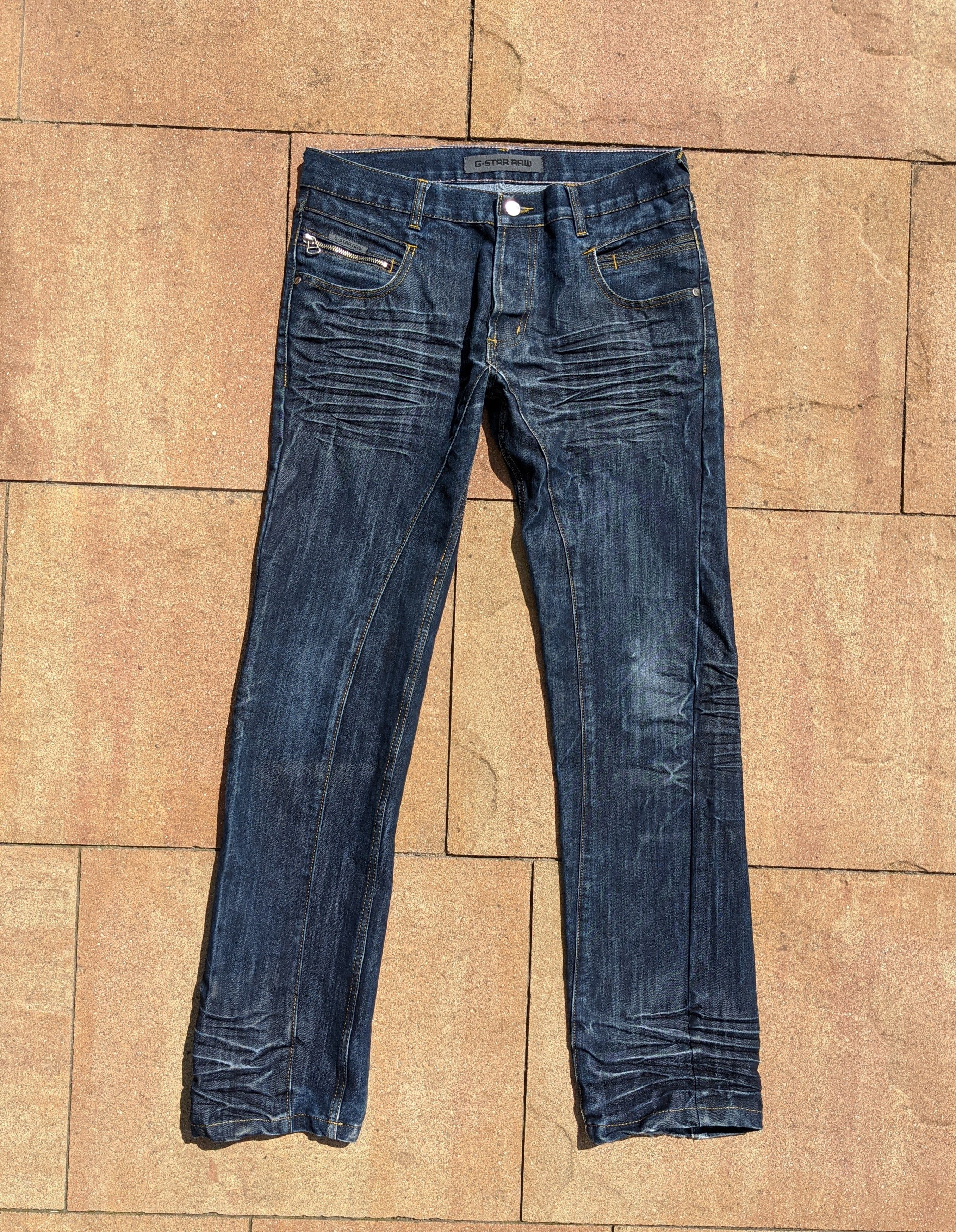 G-Star Vintage G Star Raw 1001 logo distressed jeans Size US 31 - 2 Thumbnail