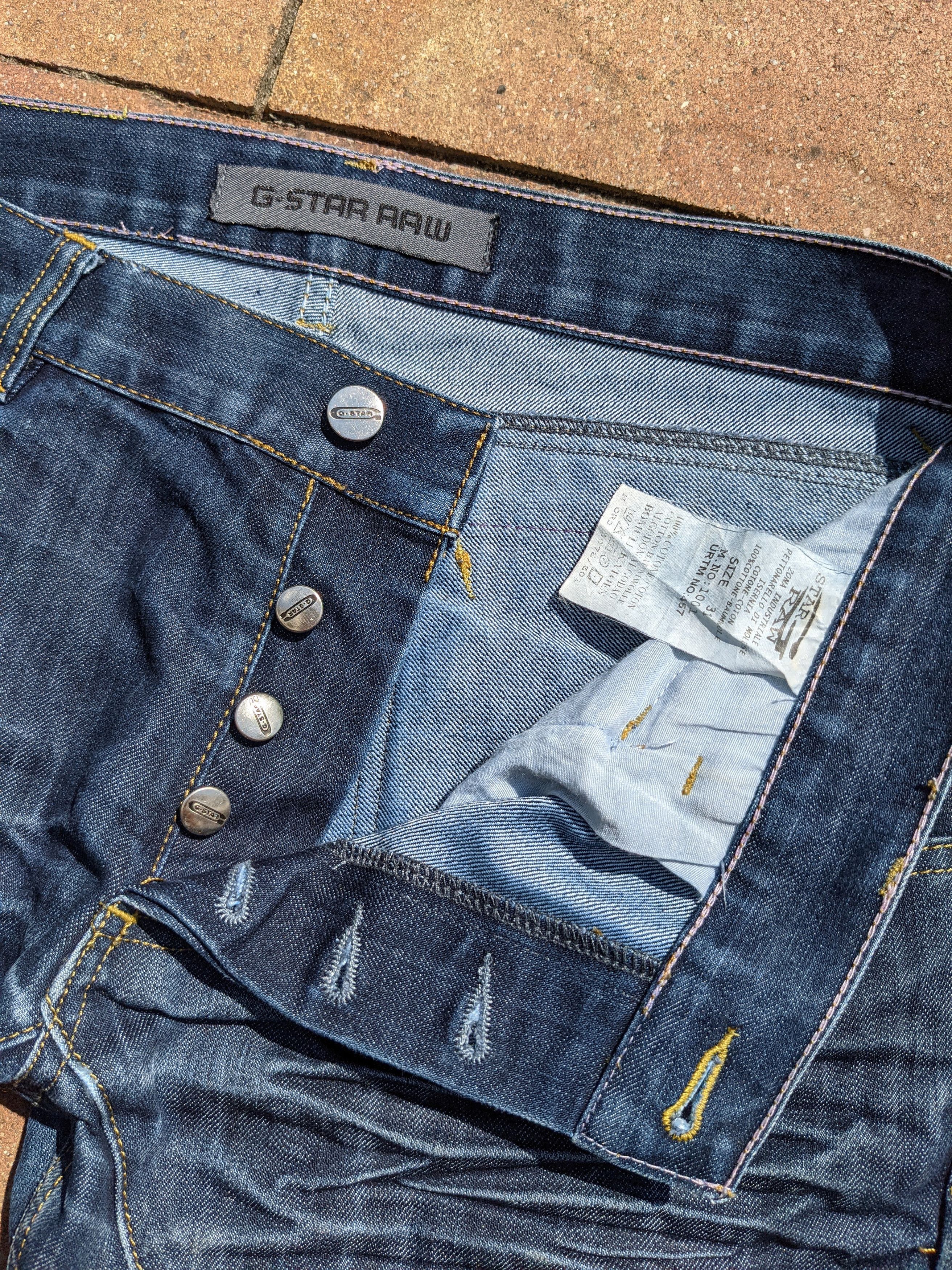 G-Star Vintage G Star Raw 1001 logo distressed jeans Size US 31 - 7 Thumbnail