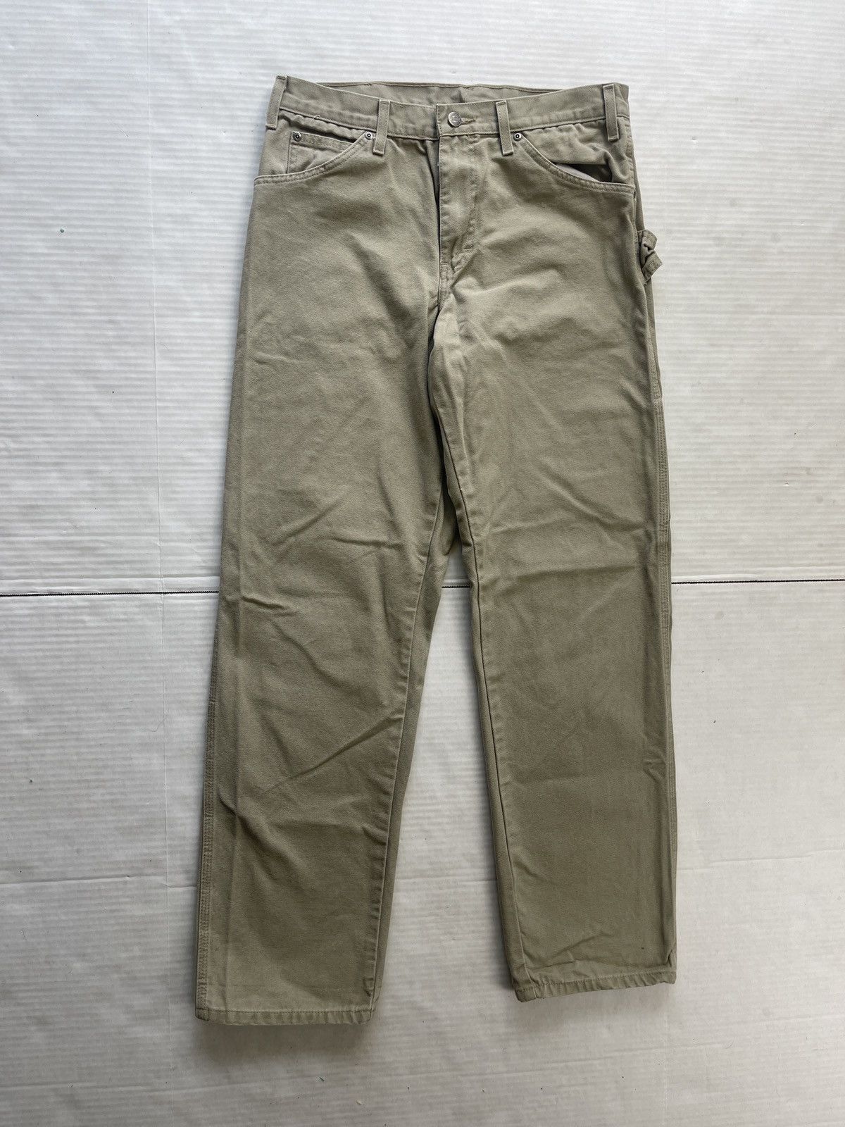 Dickies Vintage Dickies Carpenter Work Pants Tan Beige 32x34 Size US 32 / EU 48 - 6 Thumbnail