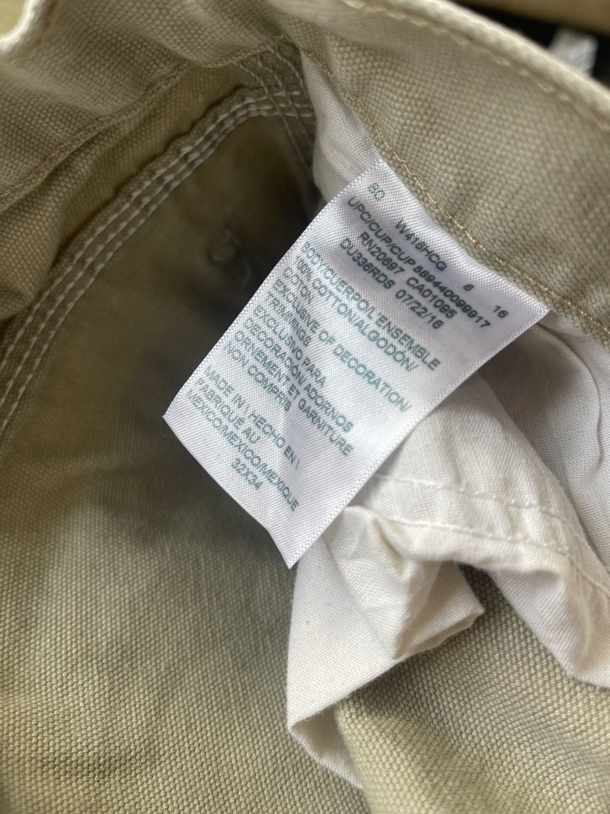 Dickies Vintage Dickies Carpenter Work Pants Tan Beige 32x34 Size US 32 / EU 48 - 4 Thumbnail