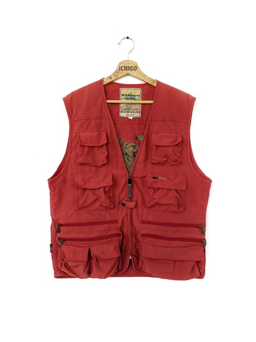 Outdoor Fishing Vest - Red - L
