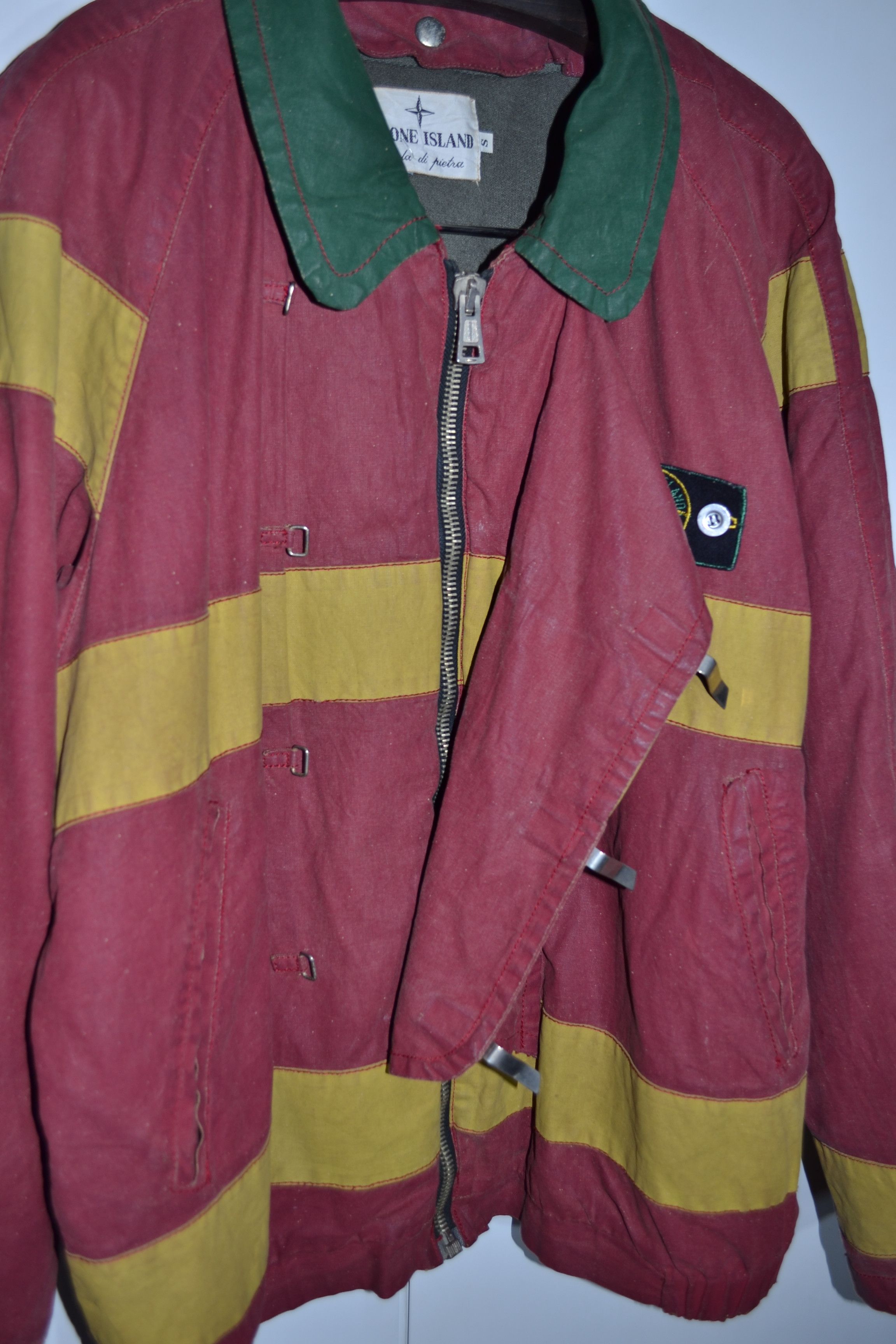 Massimo Osti × Stone Island × Vintage Stone Island Isola Di Pietra AW 1983 Fireman Tela Stella Size US S / EU 44-46 / 1 - 12 Thumbnail