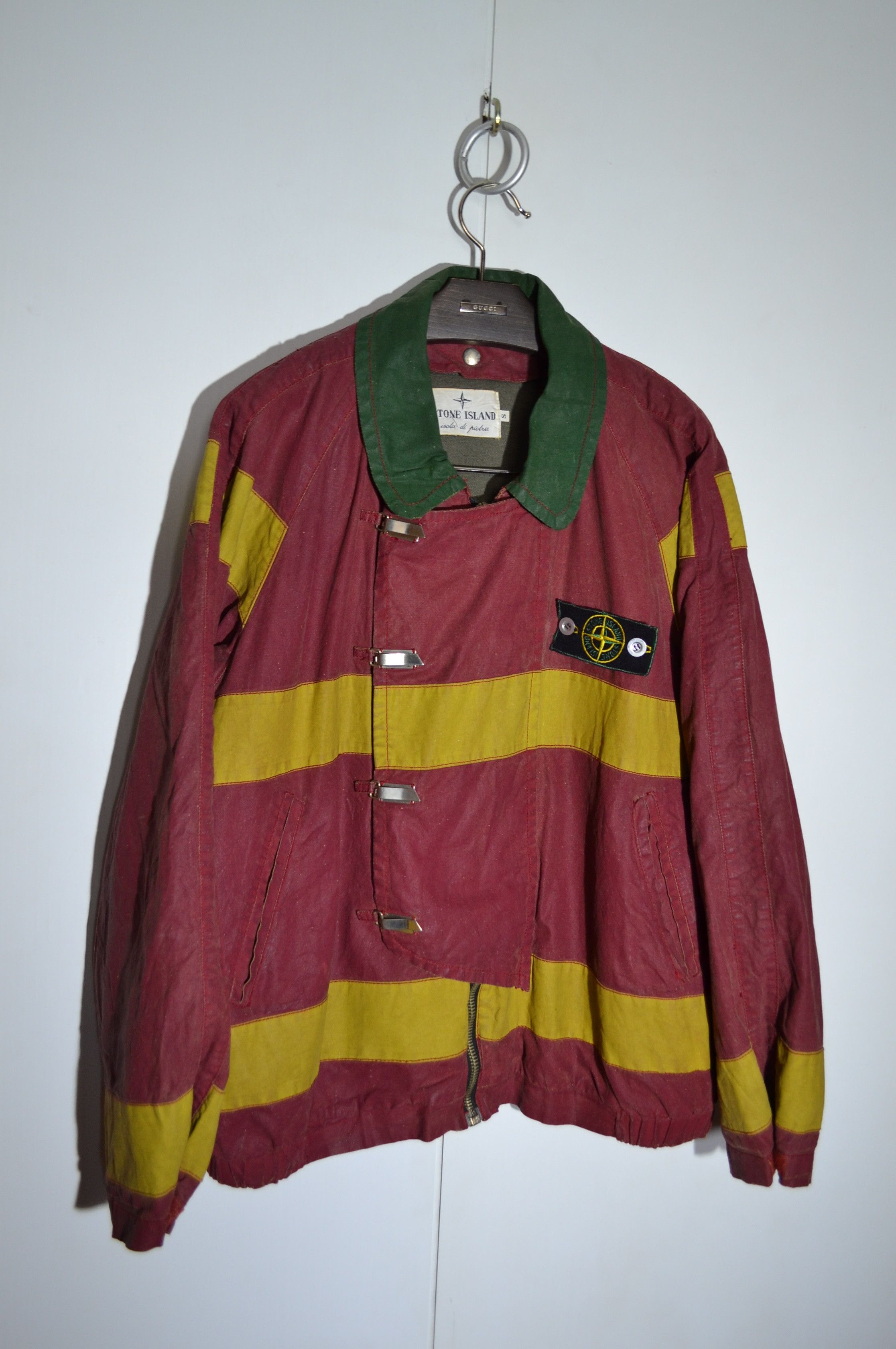 Massimo Osti × Stone Island × Vintage Stone Island Isola Di Pietra AW 1983 Fireman Tela Stella Size US S / EU 44-46 / 1 - 1 Thumbnail