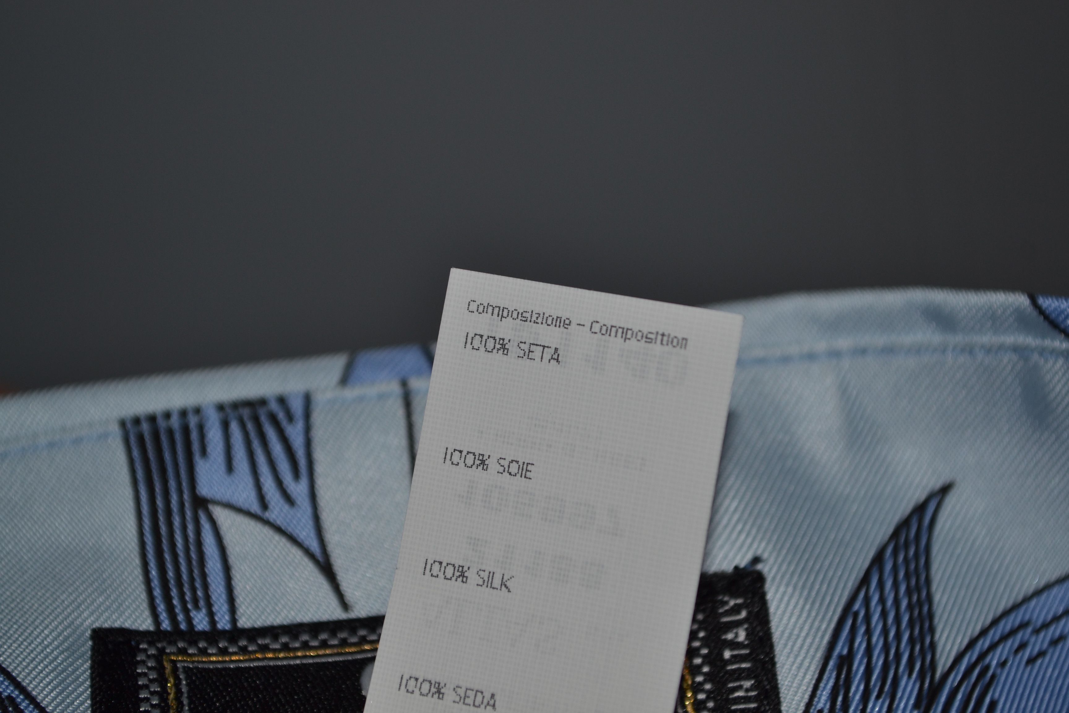 Versace NEW Gianni Versace 1990s Silk Shirt 54 Size Baroque Blue Size US L / EU 52-54 / 3 - 9 Thumbnail