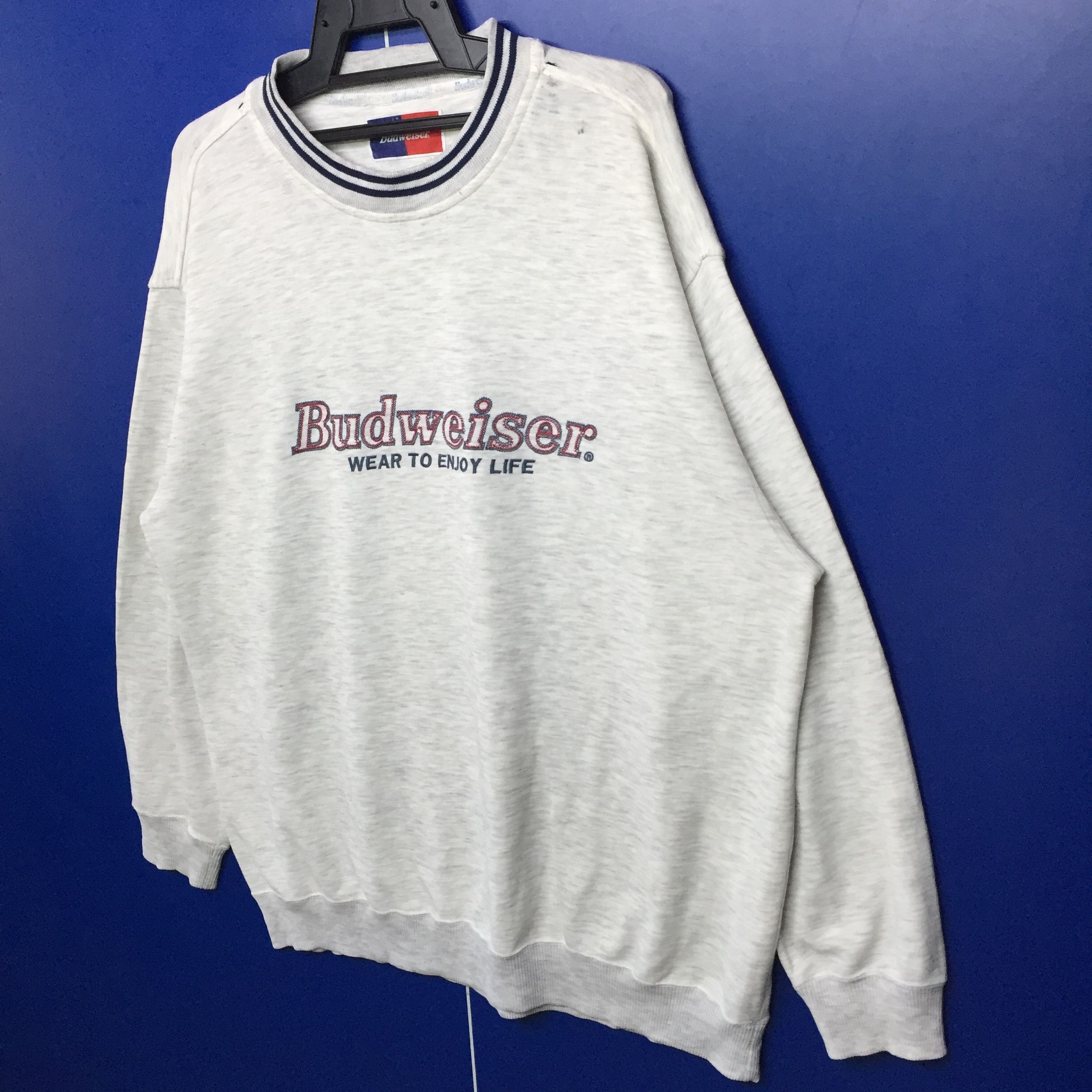 Budweiser × Vintage Vintage Budweiser Wear To Enjoy Life Sweatshirt Size US XL / EU 56 / 4 - 6 Thumbnail