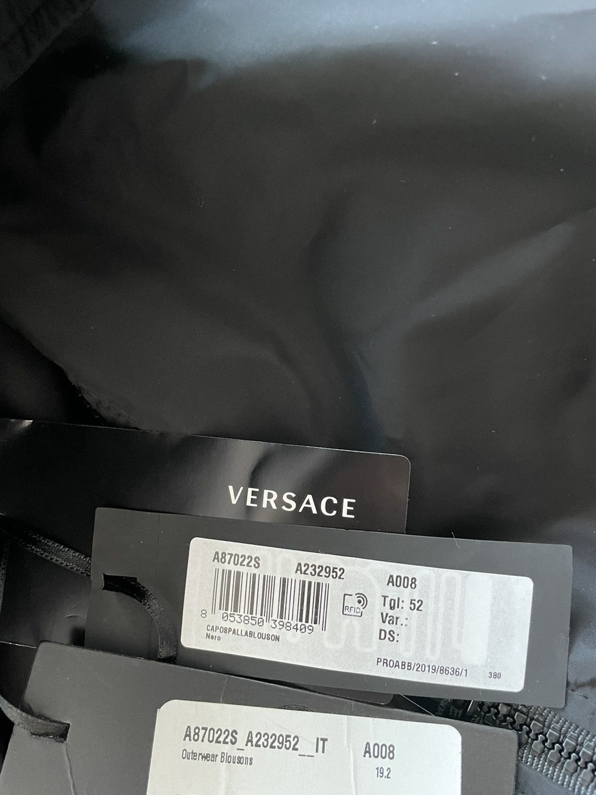 Versace Super Runway $2,400 Versace Track Jacket Brand New w tags Size US L / EU 52-54 / 3 - 11 Thumbnail