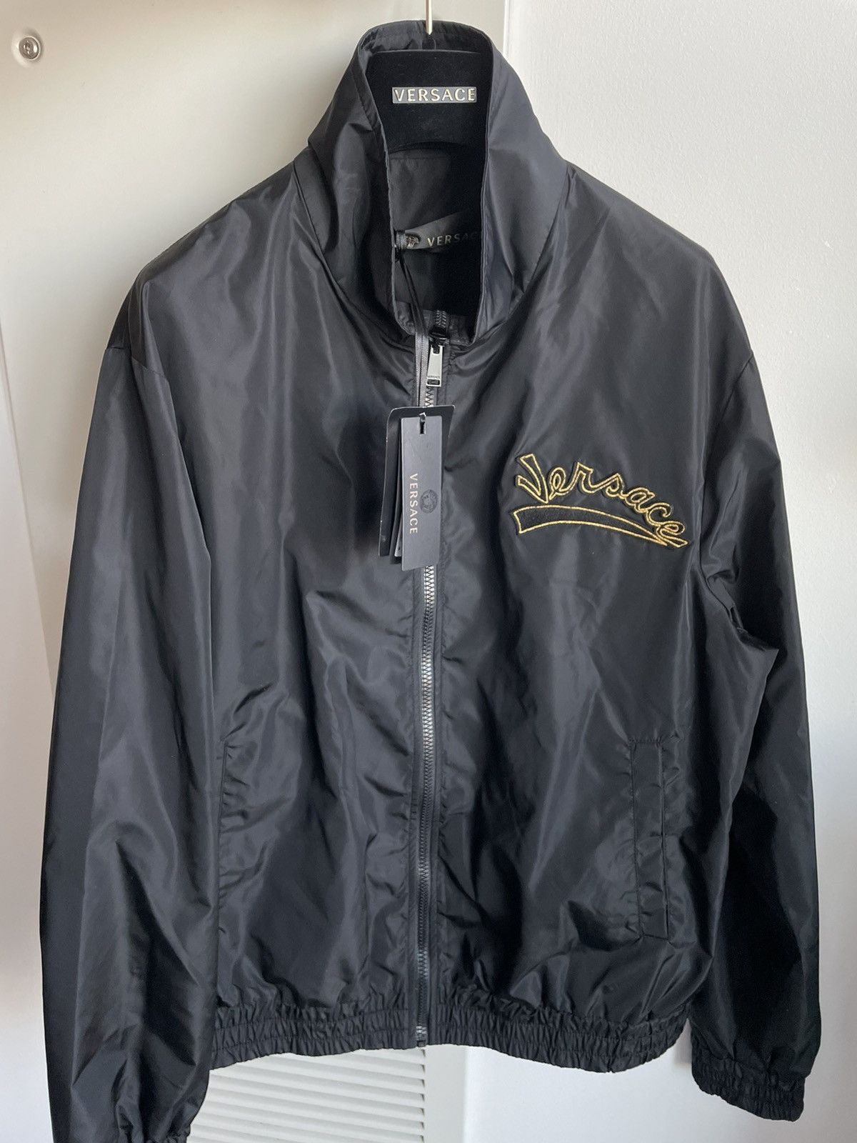Versace Super Runway $2,400 Versace Track Jacket Brand New w tags Size US L / EU 52-54 / 3 - 19 Thumbnail