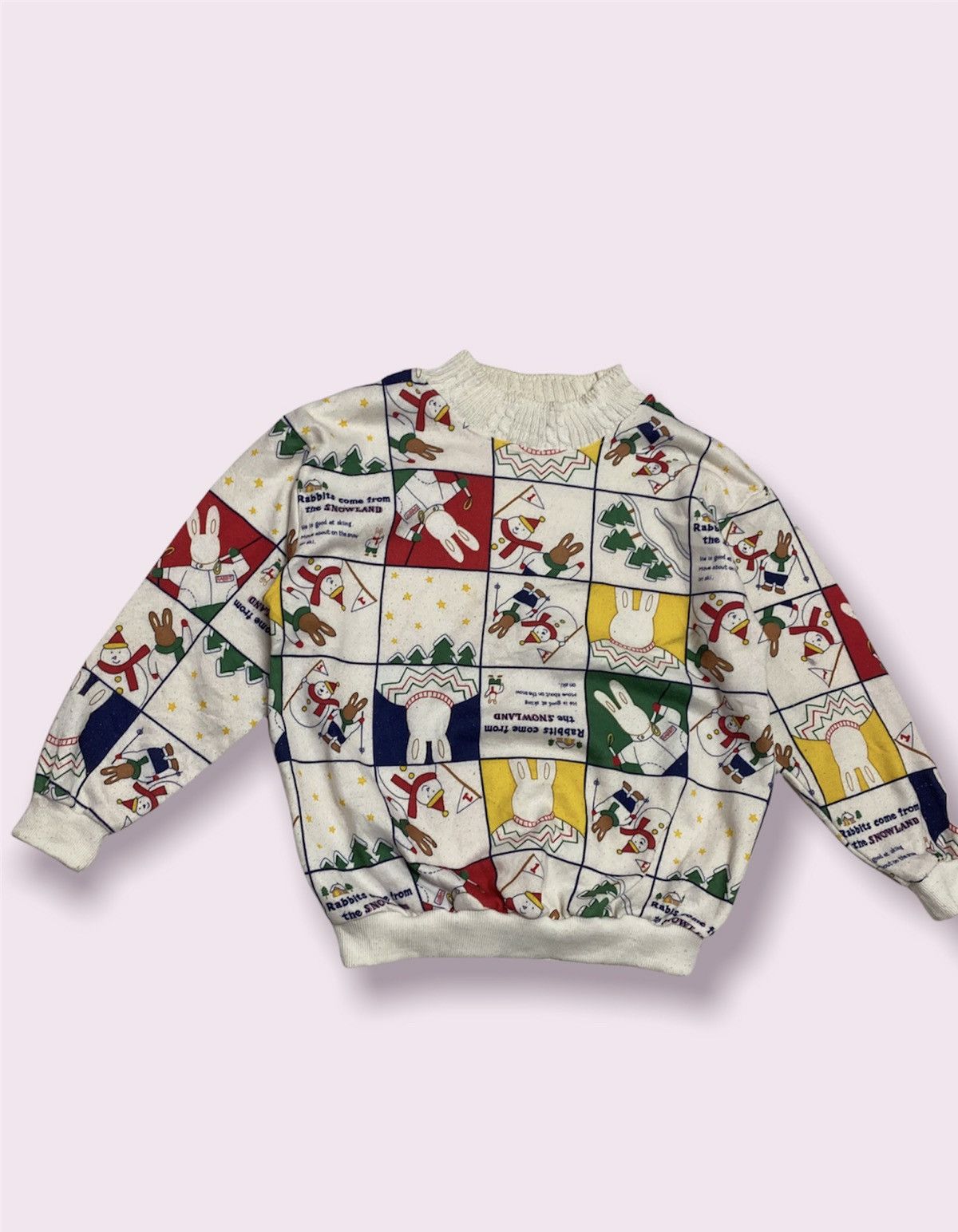 Cartoon Network × Japanese Brand × Vintage Sweatshirt Bunny Bear Full Print 🔥 Size M / US 6-8 / IT 42-44 - 4 Thumbnail