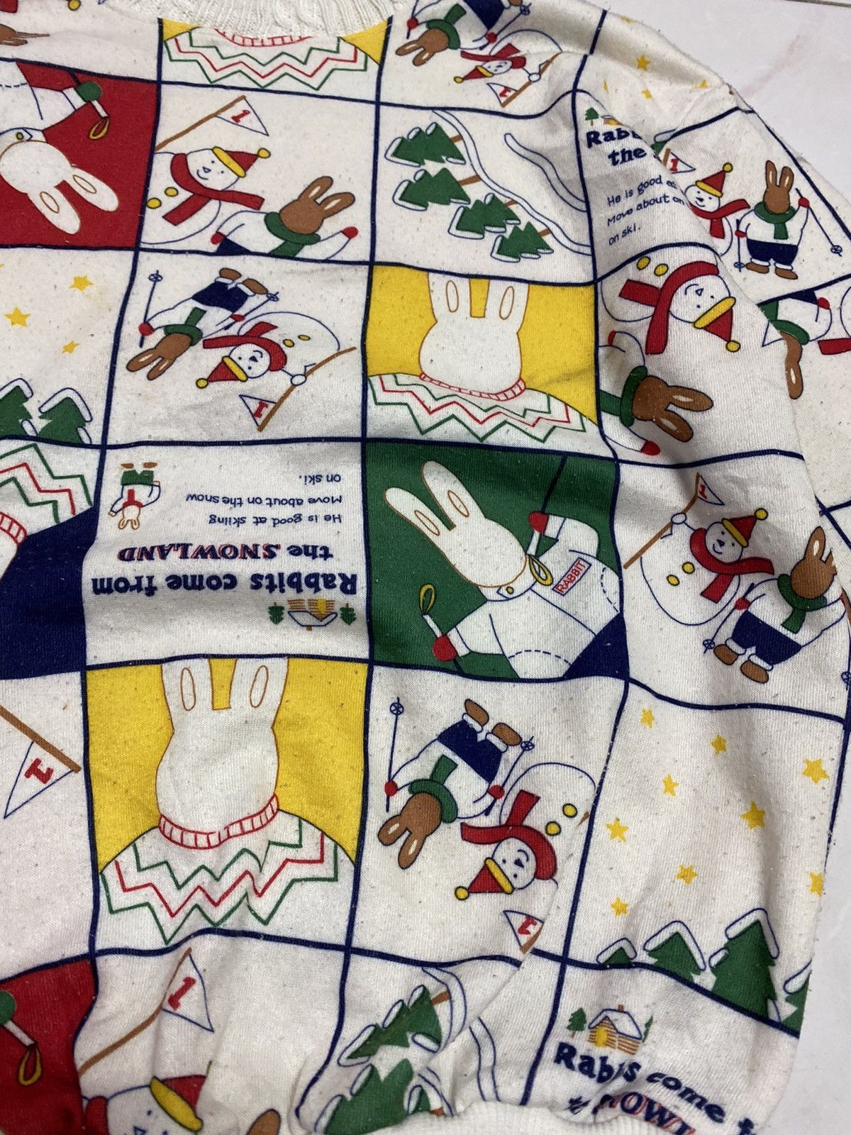 Cartoon Network × Japanese Brand × Vintage Sweatshirt Bunny Bear Full Print 🔥 Size M / US 6-8 / IT 42-44 - 6 Thumbnail