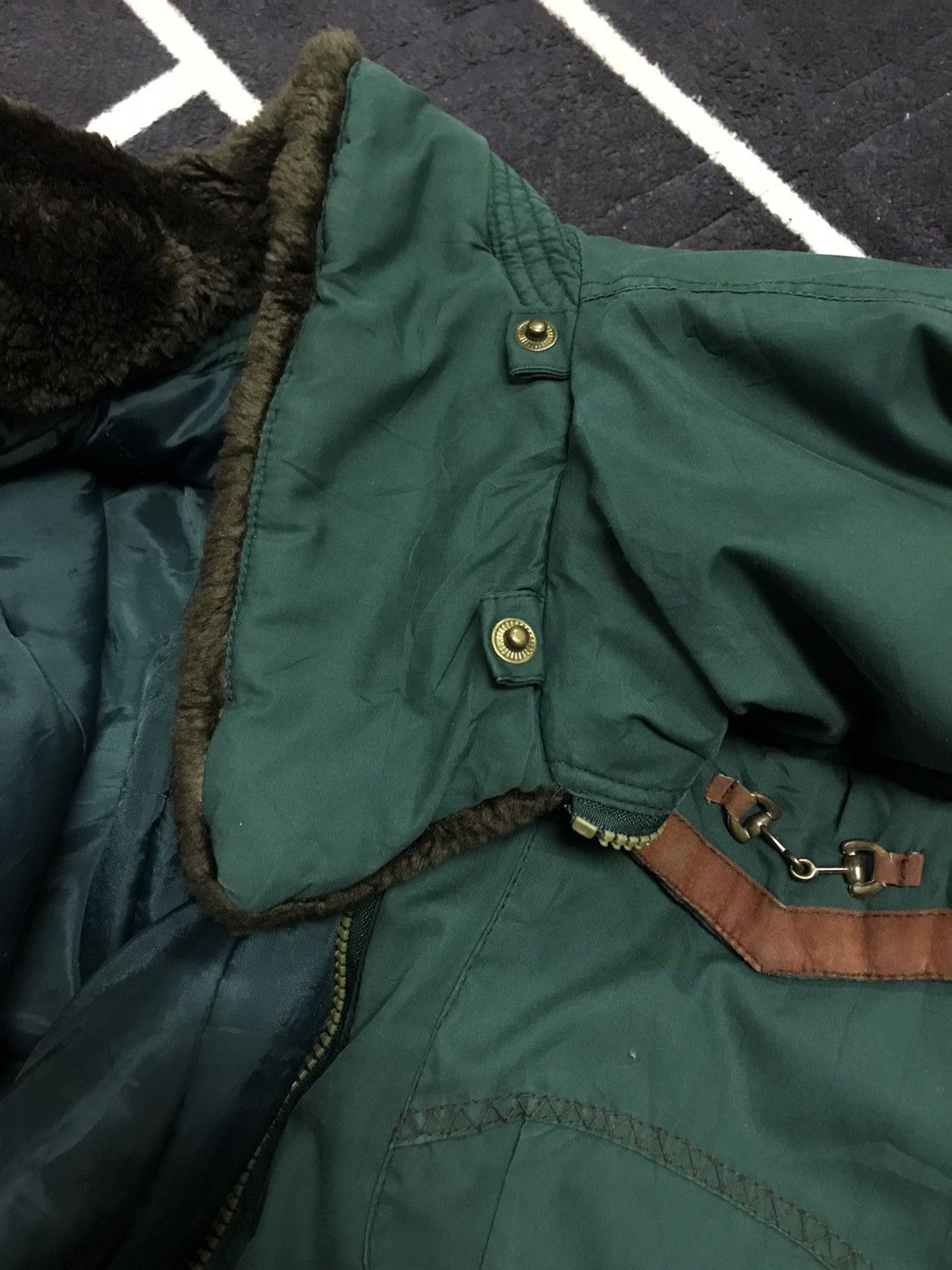 Japanese Brand × Vintage VINTAGE ‼️ River Edge Ski Fur Jacket Dark Green Size US S / EU 44-46 / 1 - 15 Thumbnail