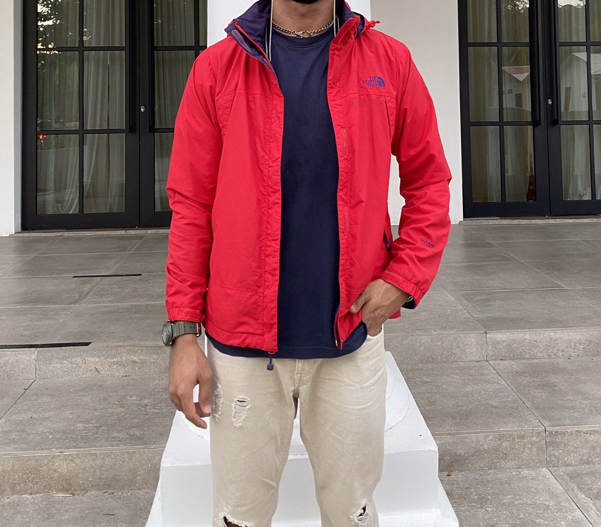 The North Face The North Face Hyvent Windbreaker Jacket with Red Color 🔥 Size US M / EU 48-50 / 2 - 15 Thumbnail