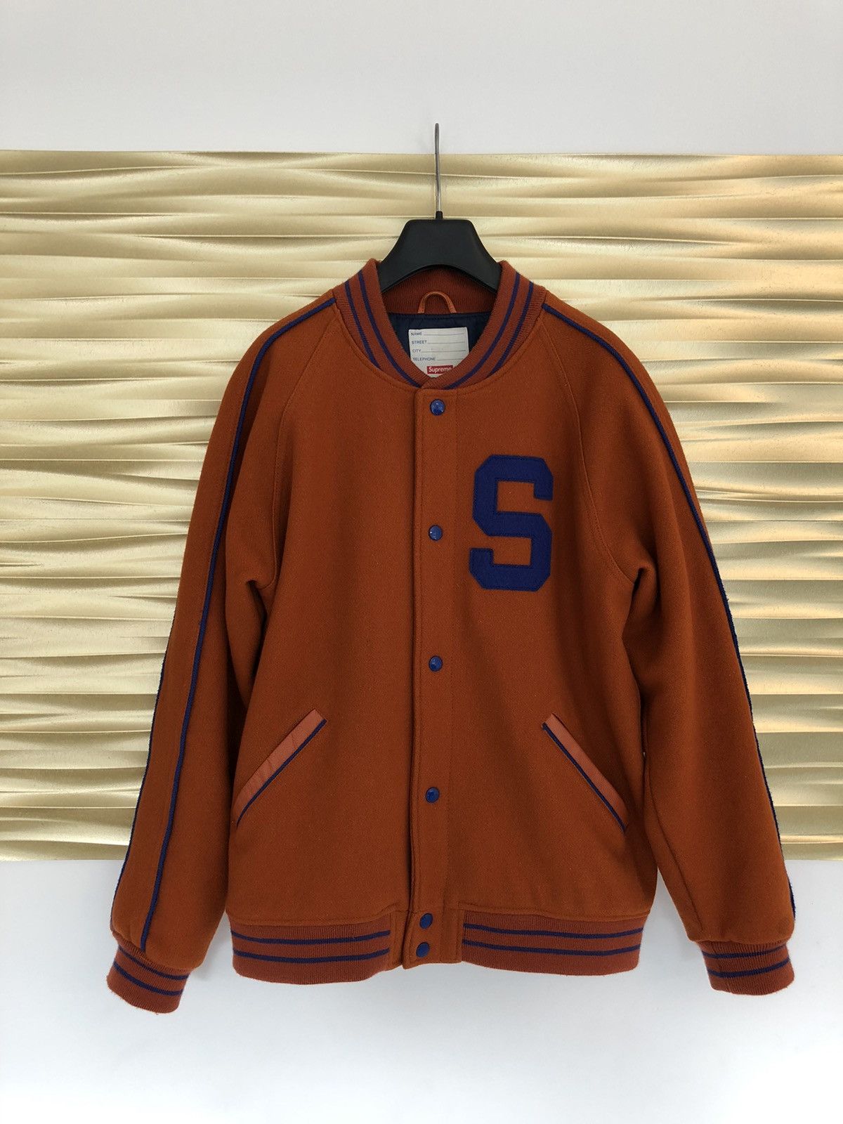 Supreme Holy Trinity Varsity JKT Mサイズ Supreme(シュプリーム) Holy Trinity Varsity Jacketスタジャン