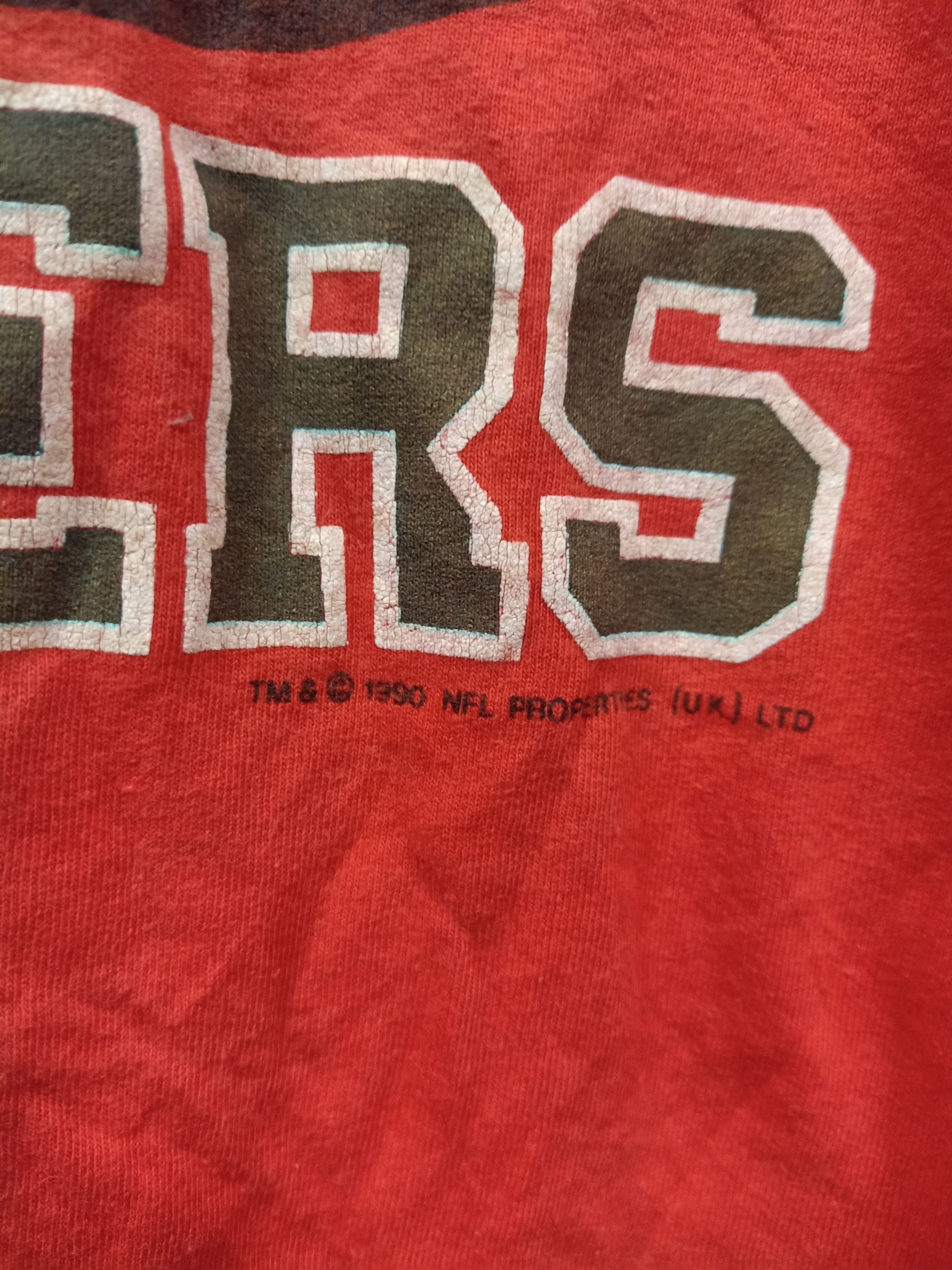 Vintage 90s t shirt raglan san francisco 49ers