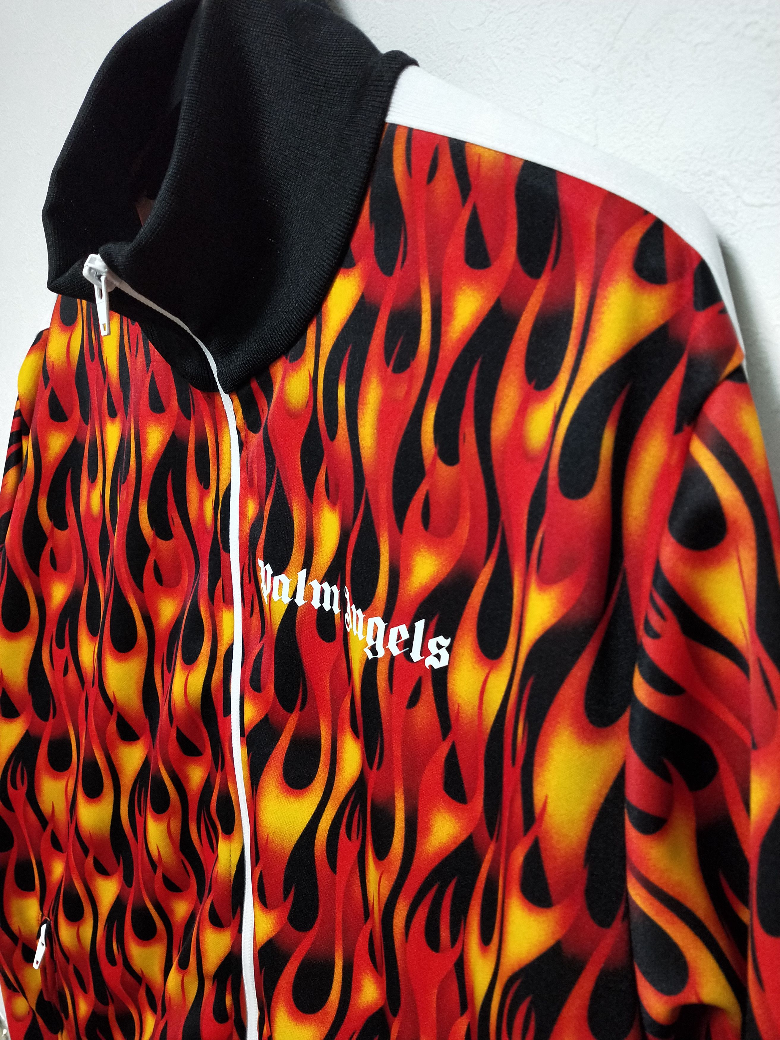 Palm Angels Burning Flames Track Jacket Size US XXL / EU 58 / 5 - 4 Thumbnail