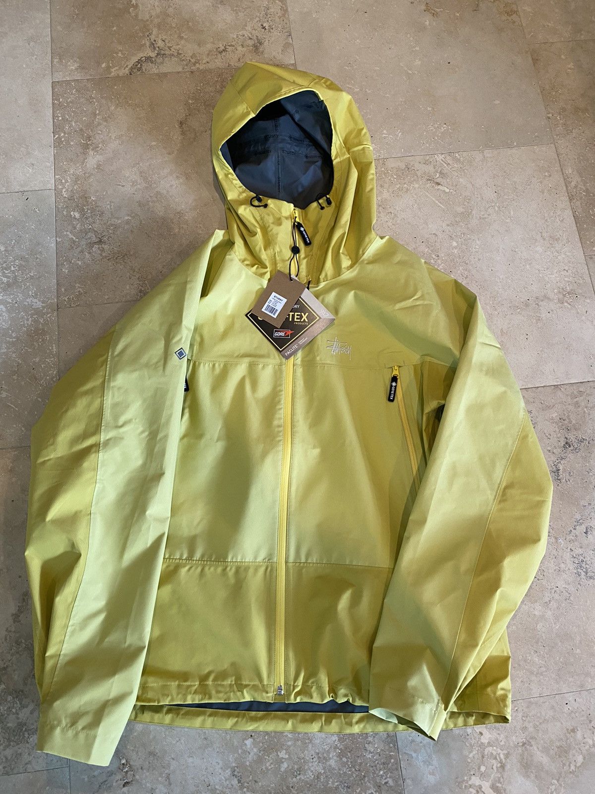 Stussy Stussy Gore-Tex Shell Jacket Yellow XL | Grailed