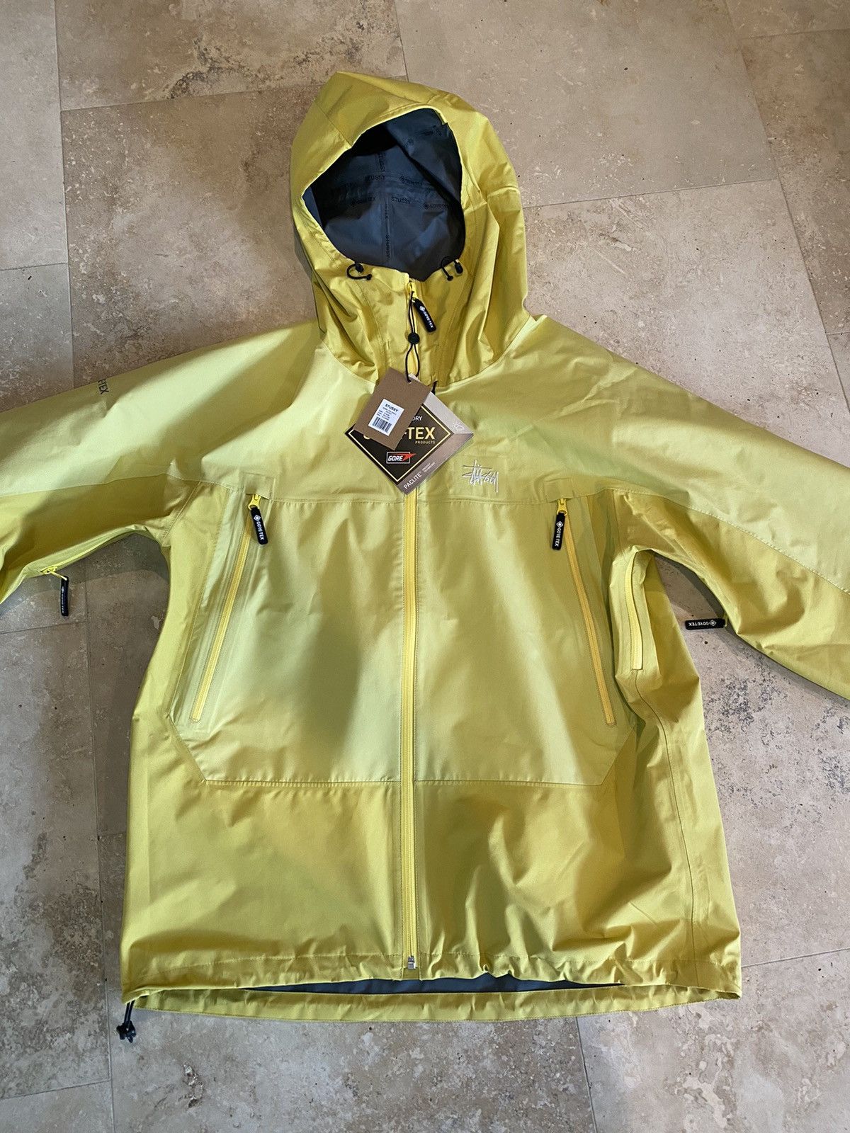Stussy Stussy Gore-Tex Shell Jacket Yellow XL | Grailed