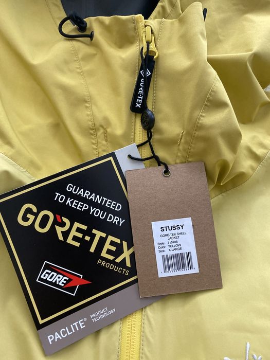 Stussy Stussy Gore-Tex Shell Jacket Yellow XL | Grailed