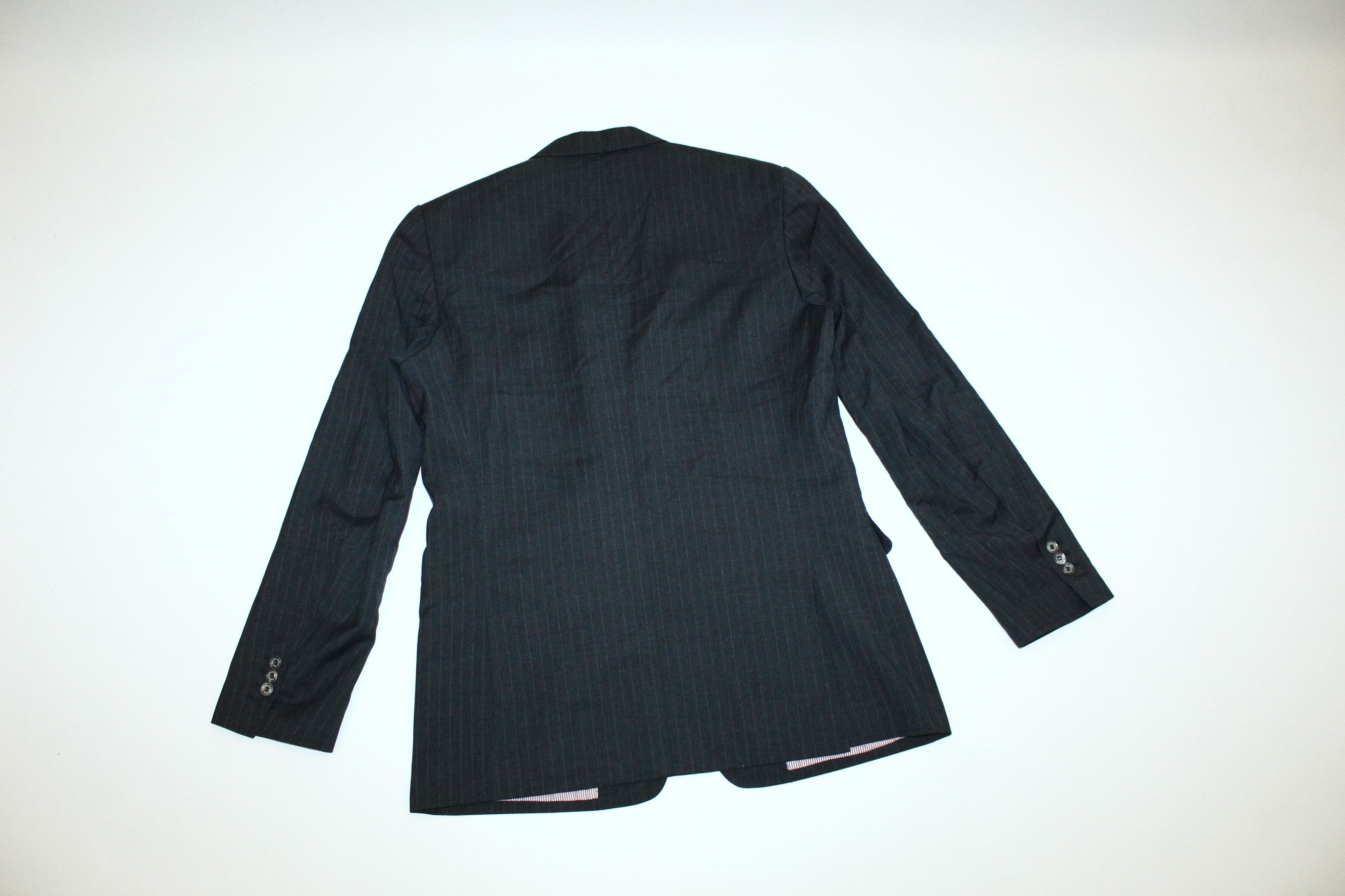 Dsquared2 Dsquared2 Slim Fit Pin Striped Charcoral Black Blazer Size US L / EU 52-54 / 3 - 11 Thumbnail