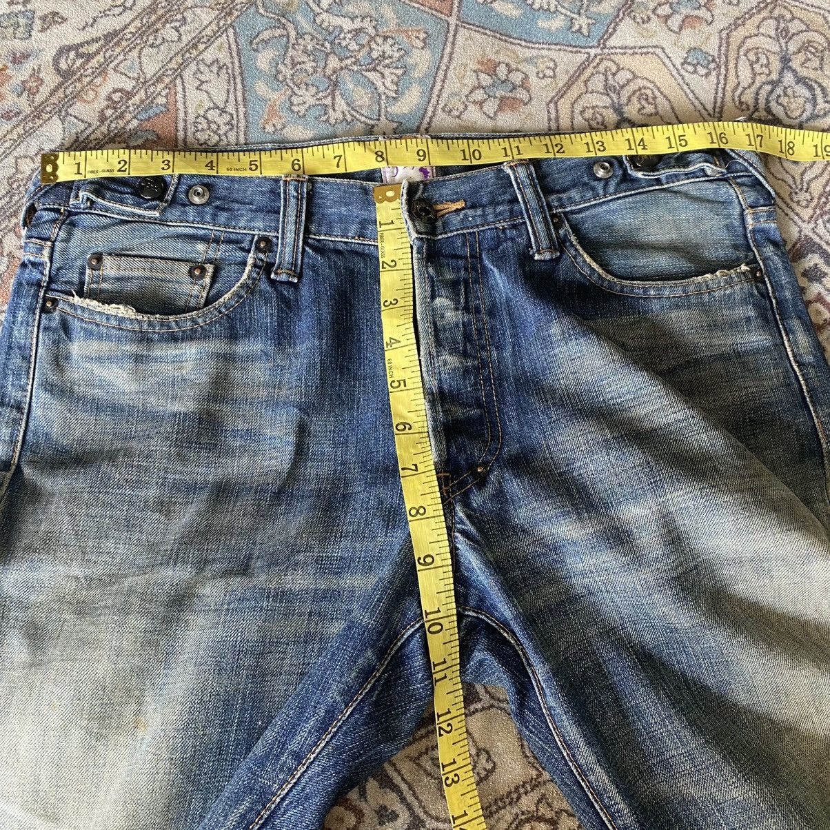 Prps Vintage PRPS Denim Distressed Jeans Size US 33 - 21 Thumbnail