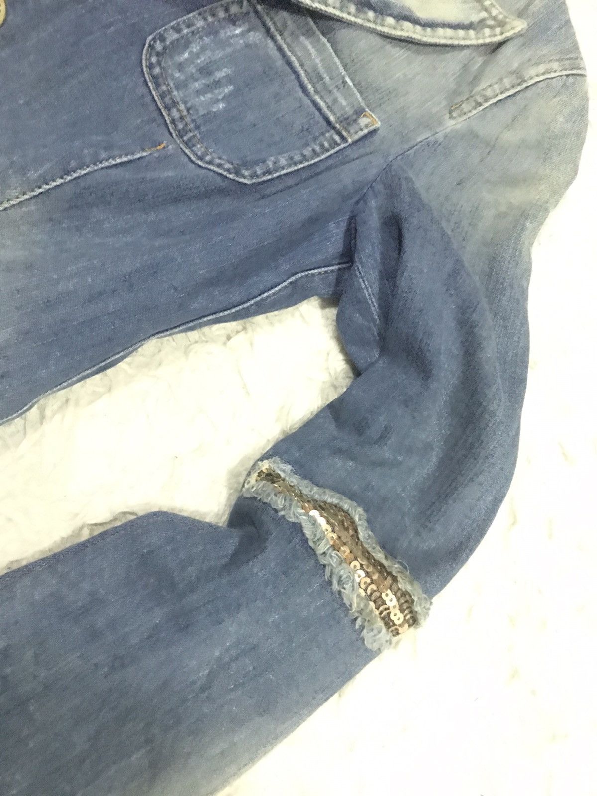 Moschino Moschino Denim Jacket Jeans Nice Design Size US XXS / EU 40 - 10 Thumbnail